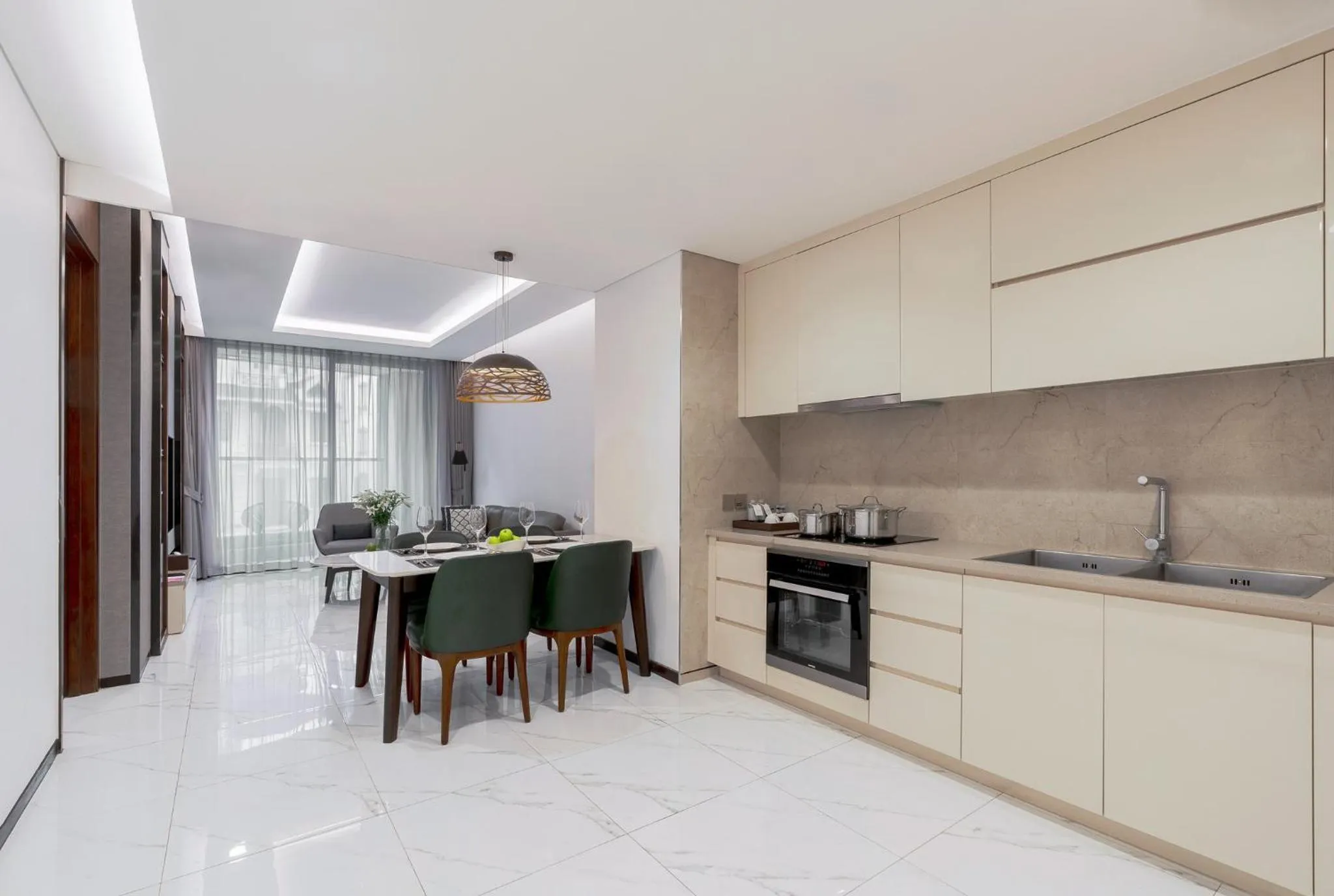 Kitchen or kitchenette in The Five Residences Hanoi