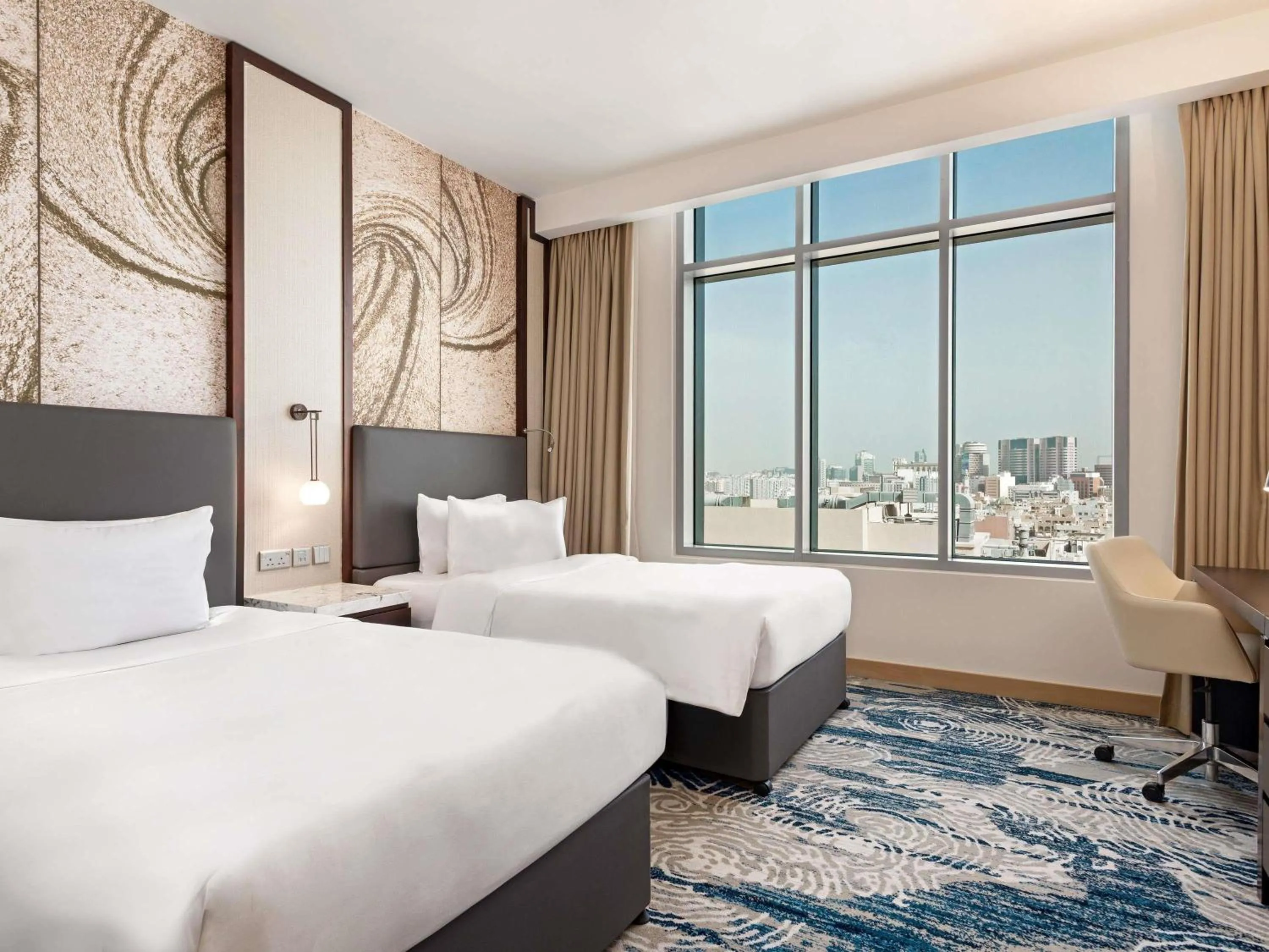 Bedroom, Bed in Novotel Dubai Gold District