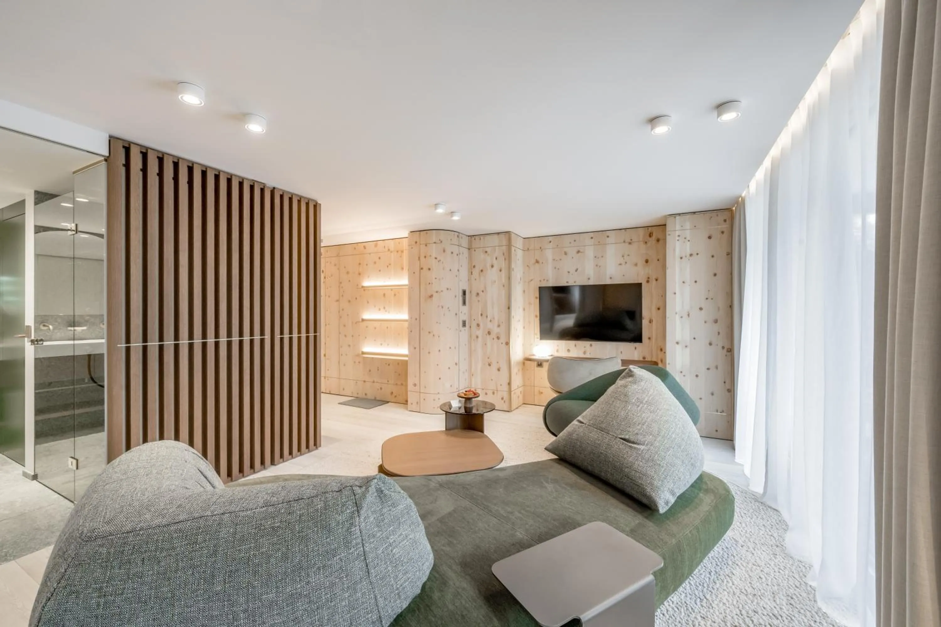 Living room in Relais & Châteaux Chasa Montana