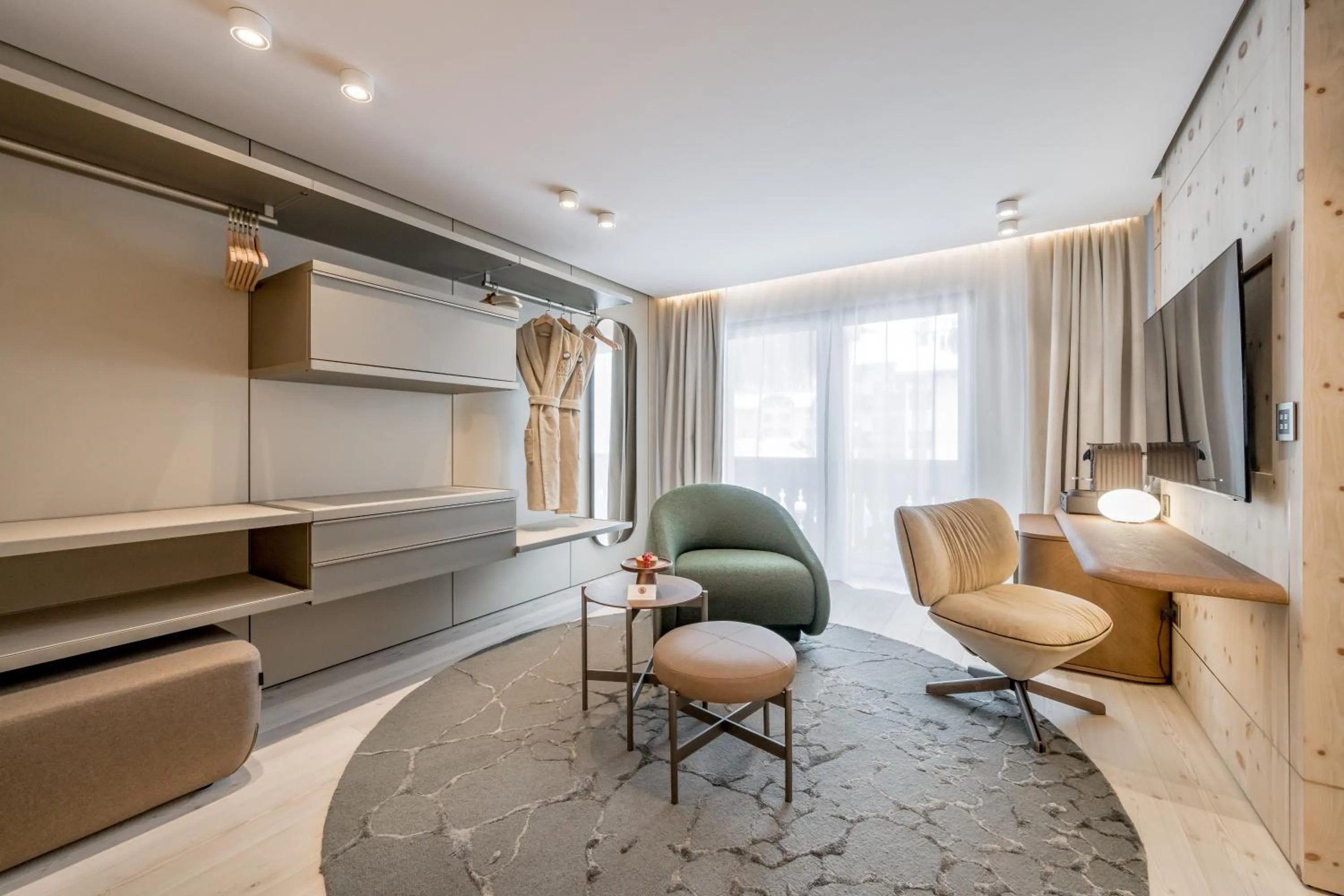 Living room in Relais & Châteaux Chasa Montana