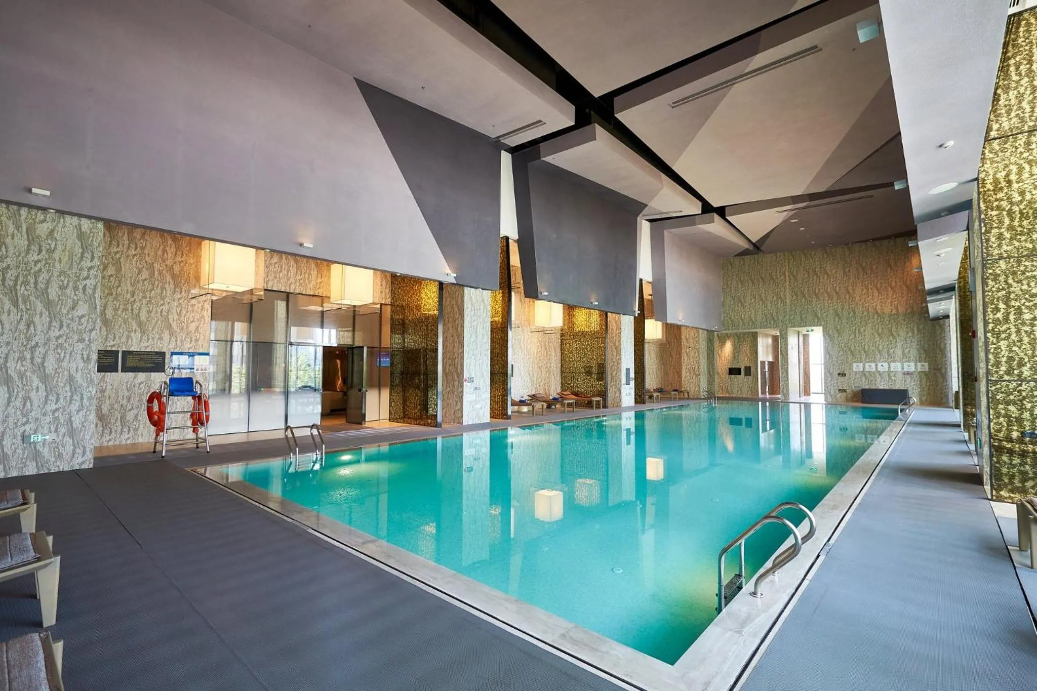 Swimming pool in Crowne Plaza Qidong by IHG