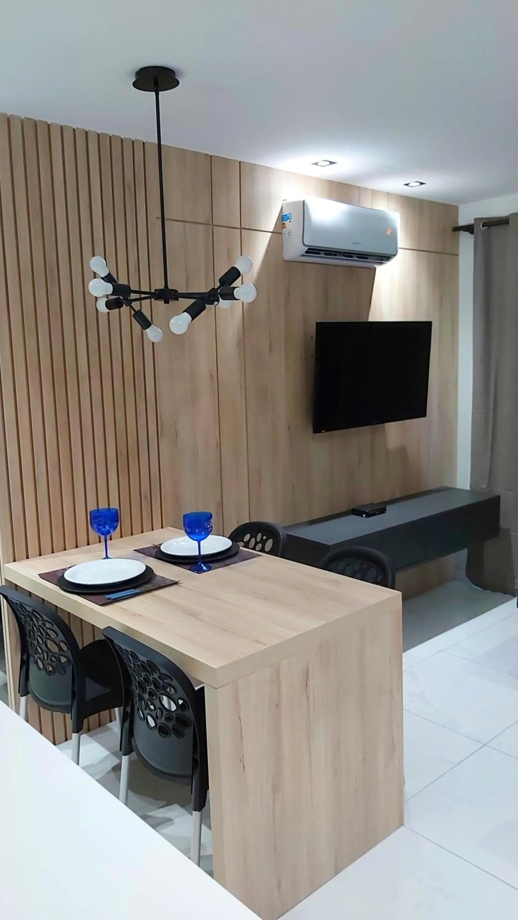 Seating area in Ponta Negra Beach Flat Prime