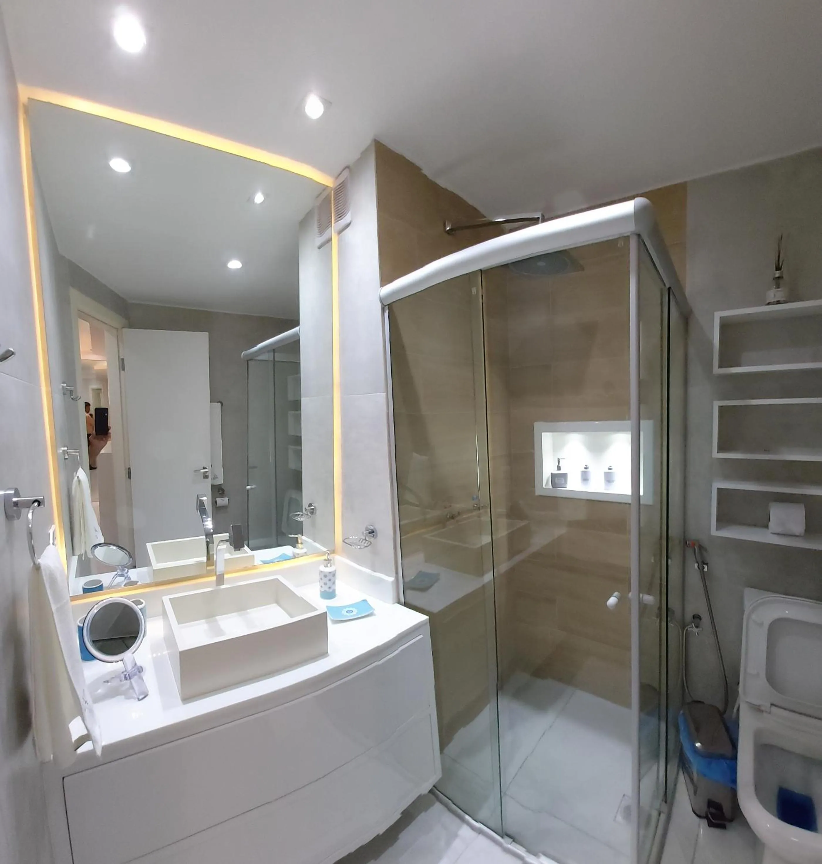 Bathroom in Ponta Negra Beach Flat Prime