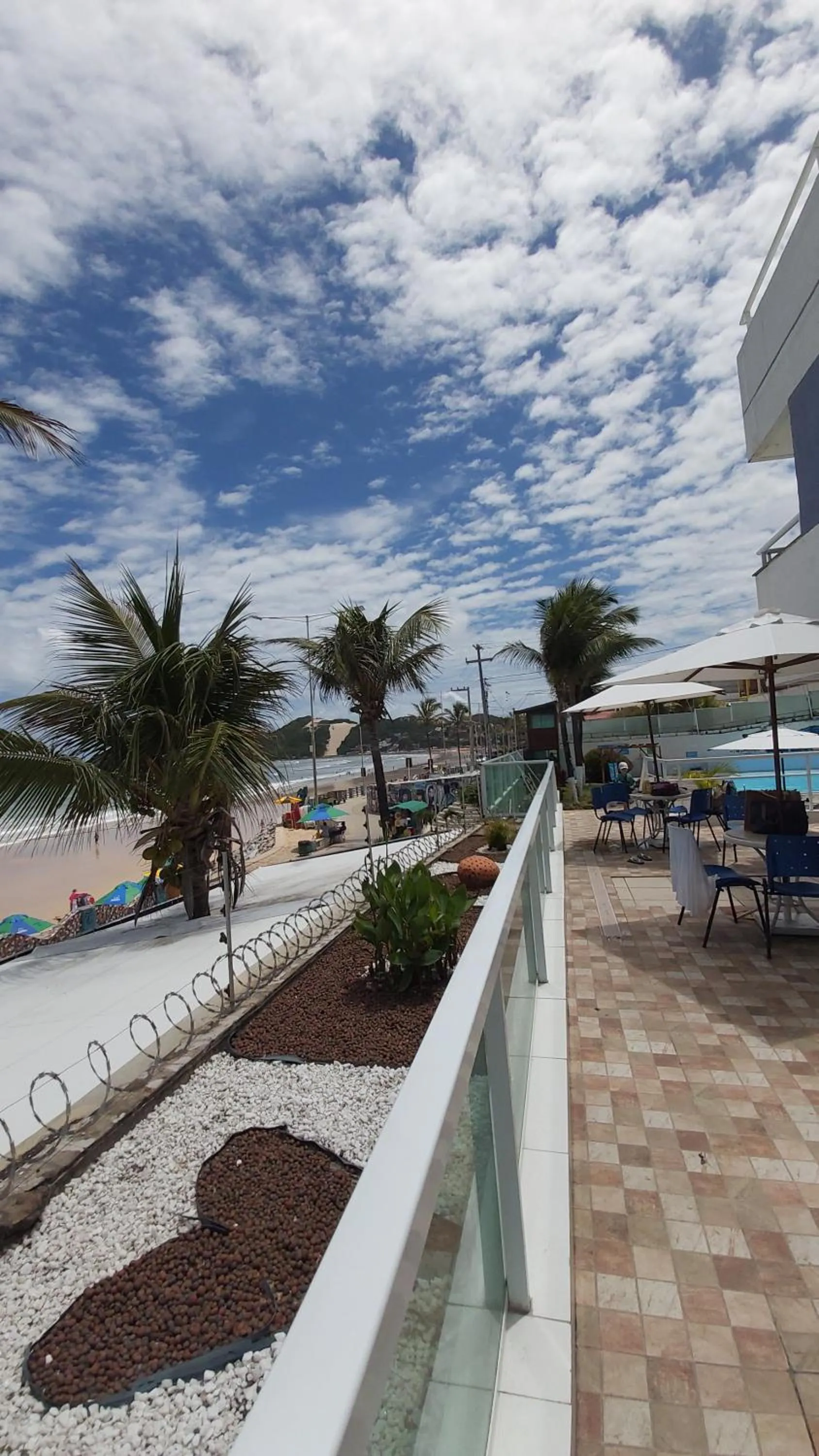 Balcony/Terrace in Ponta Negra Beach Flat Prime