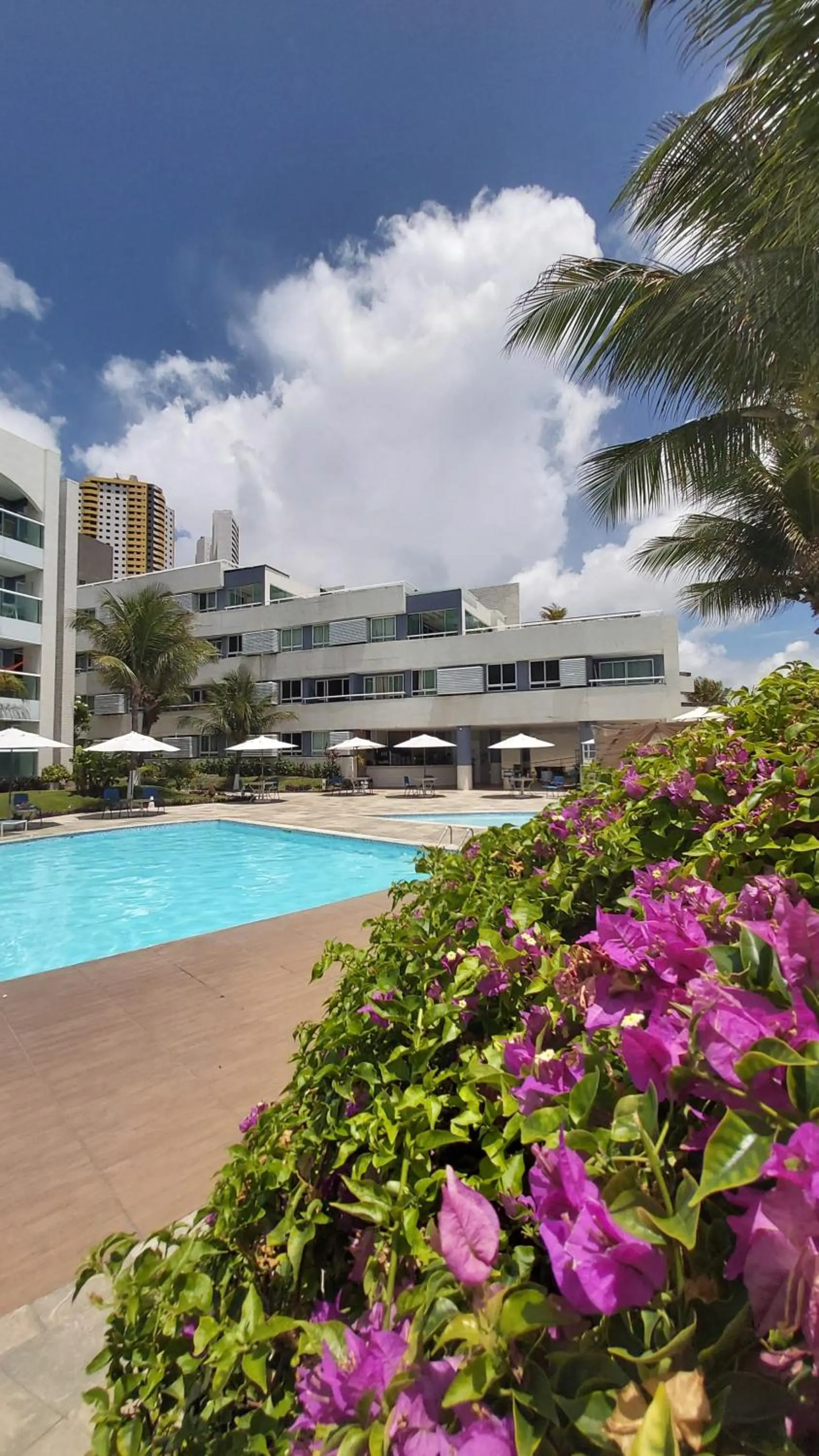 Pool view in Ponta Negra Beach Flat Prime