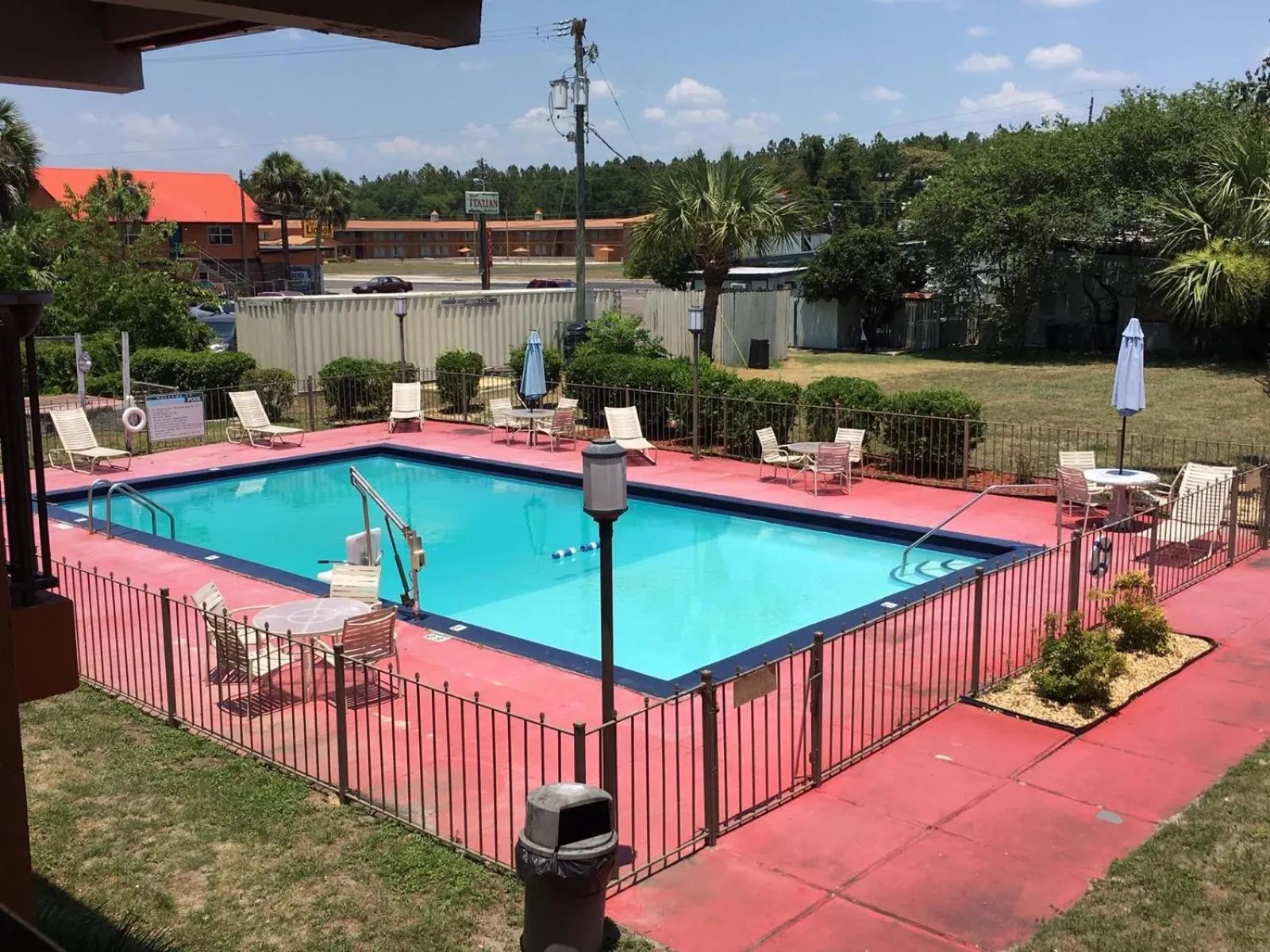 Pool view in Regency Inn