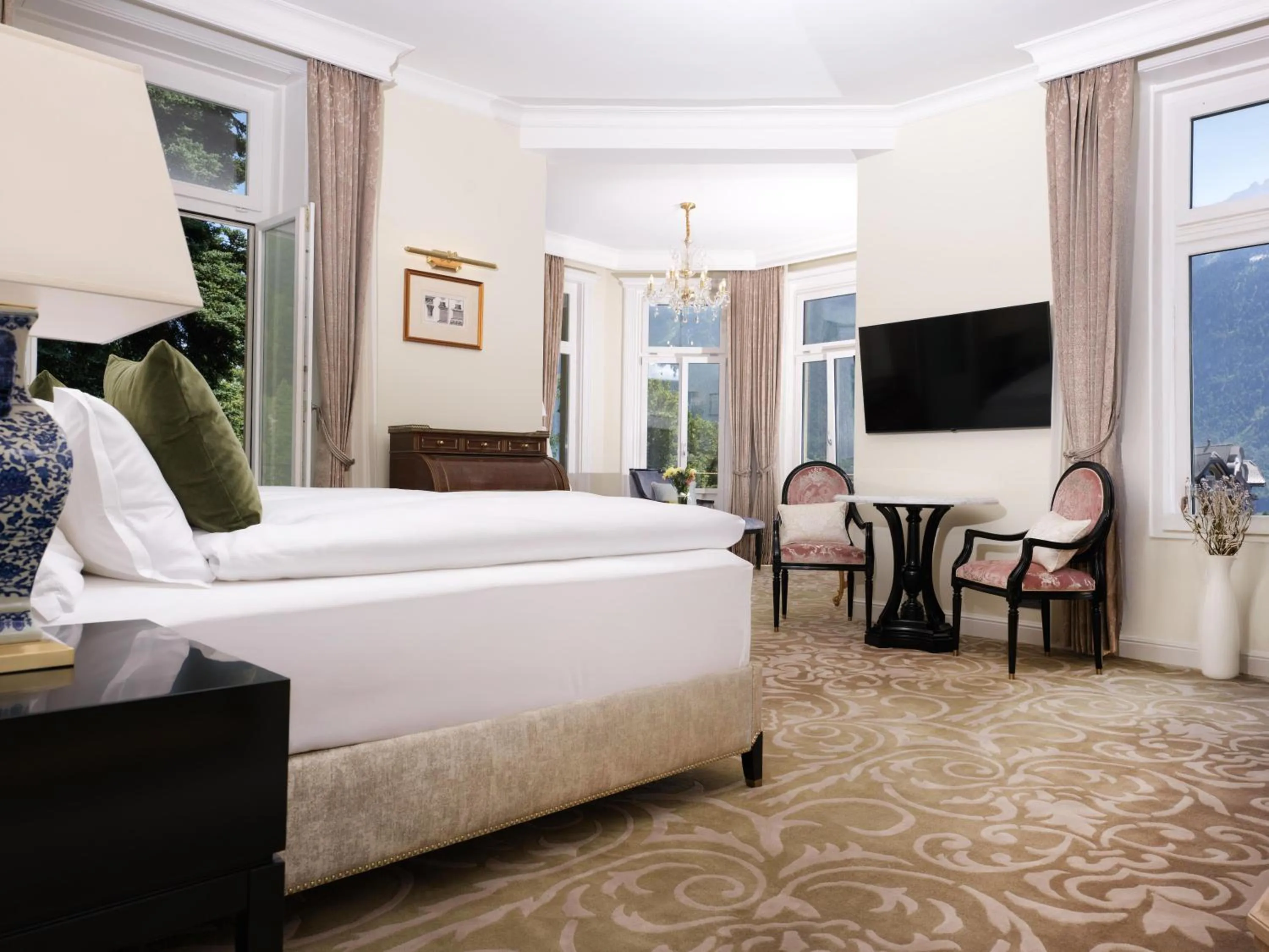 Bed in Grand Hotel Beau Rivage Interlaken