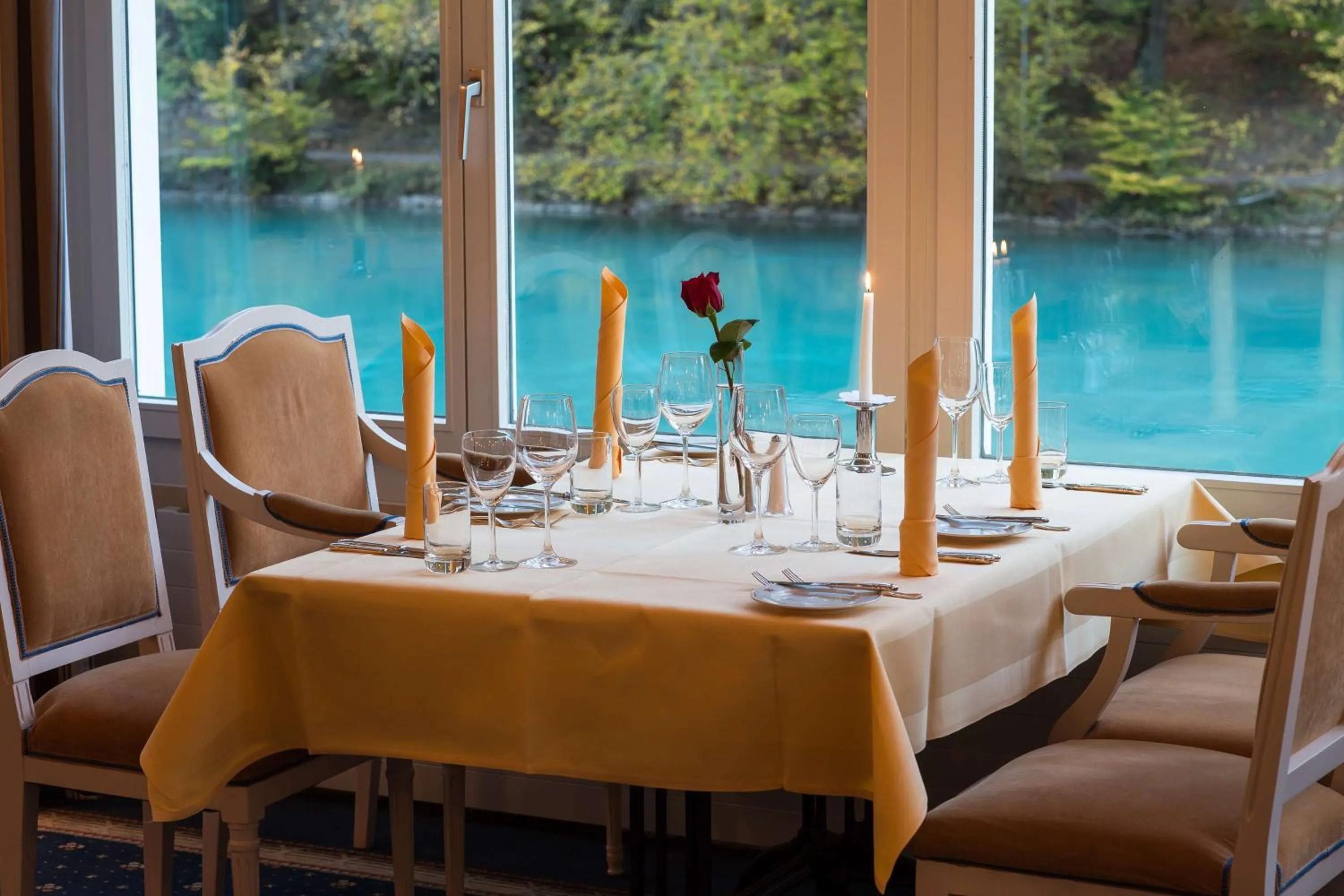 Restaurant/places to eat in Grand Hotel Beau Rivage Interlaken