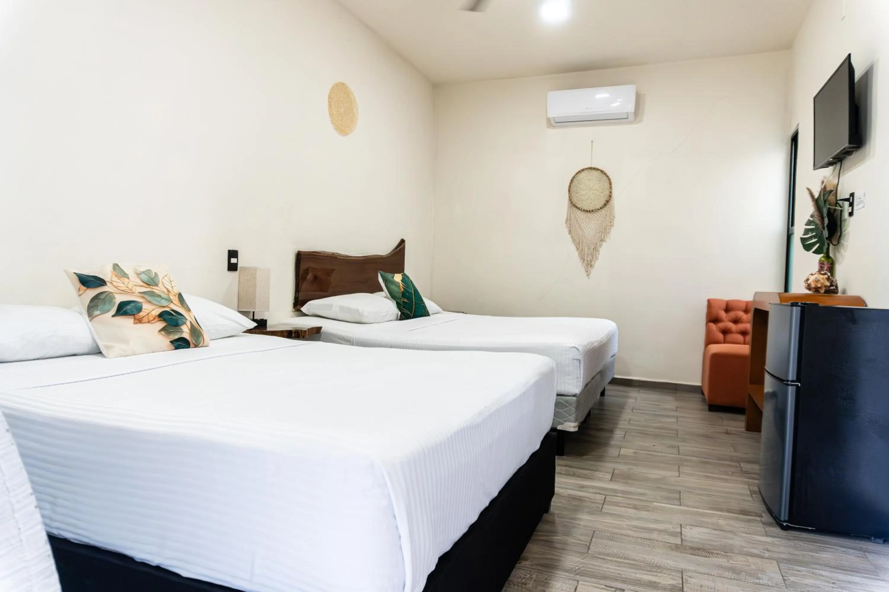 Bed in Hotel Brisas Bacalar