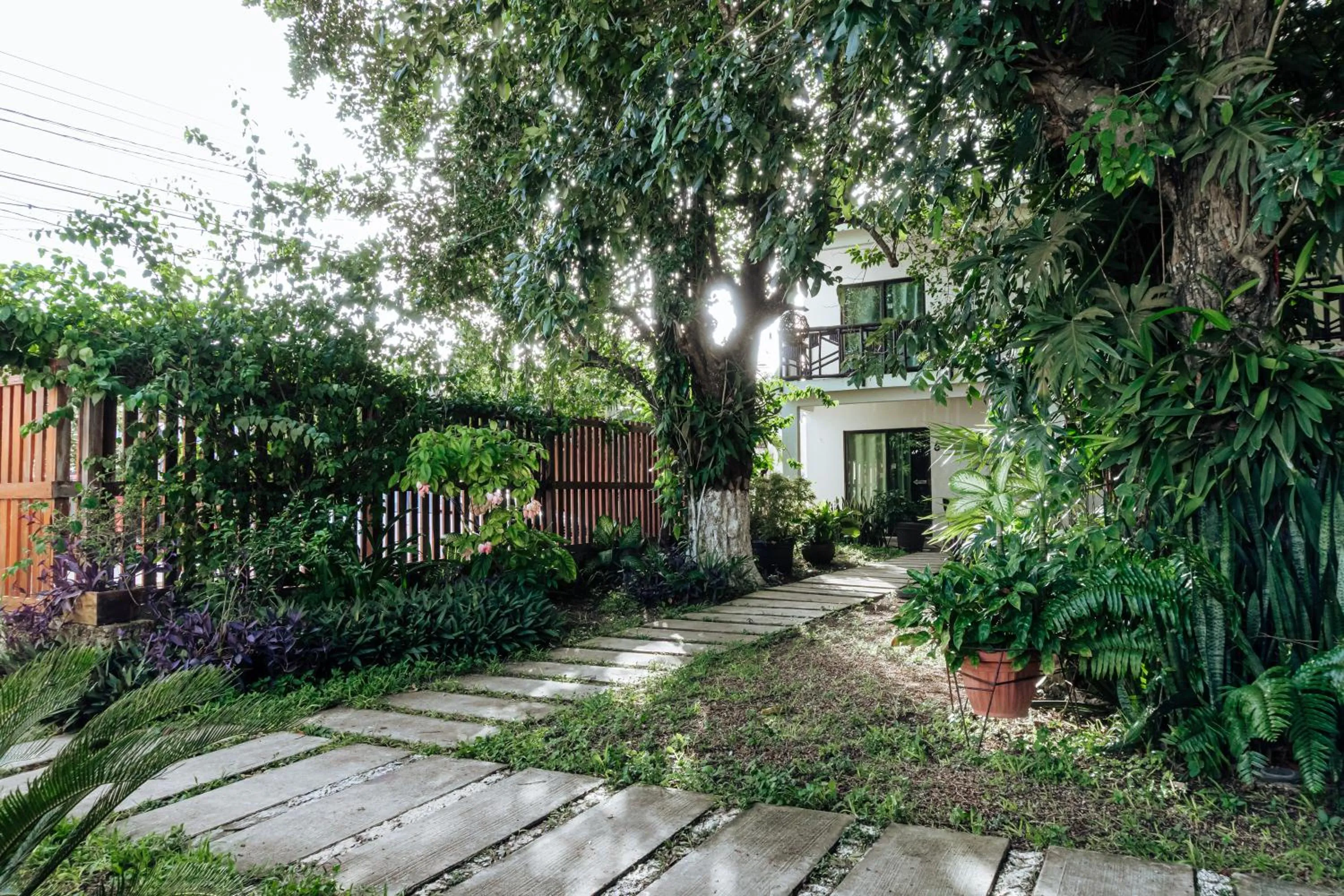 Garden in Hotel Brisas Bacalar