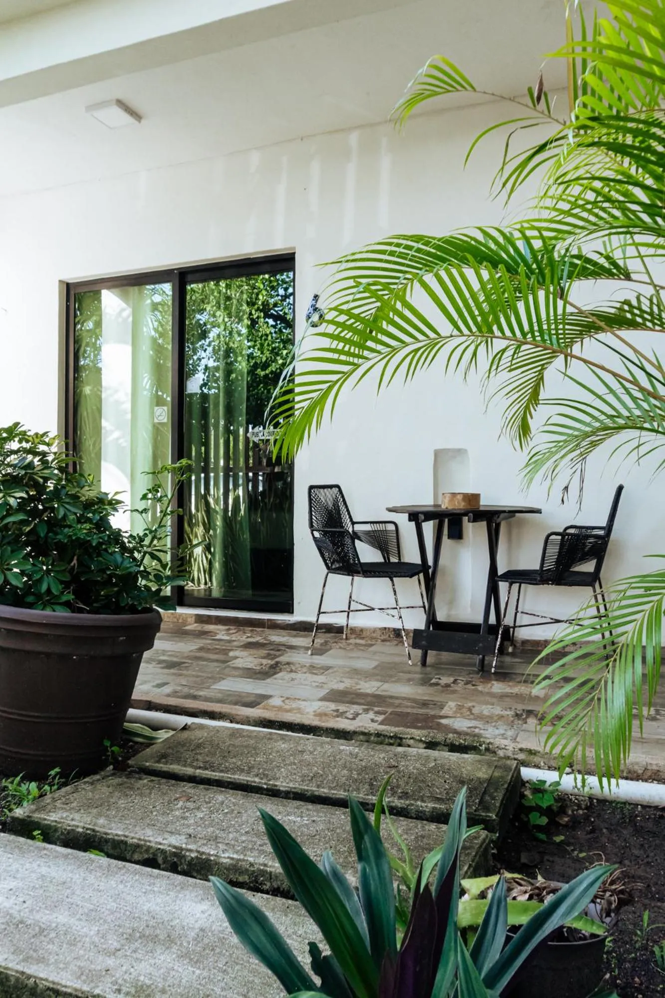 Garden in Hotel Brisas Bacalar