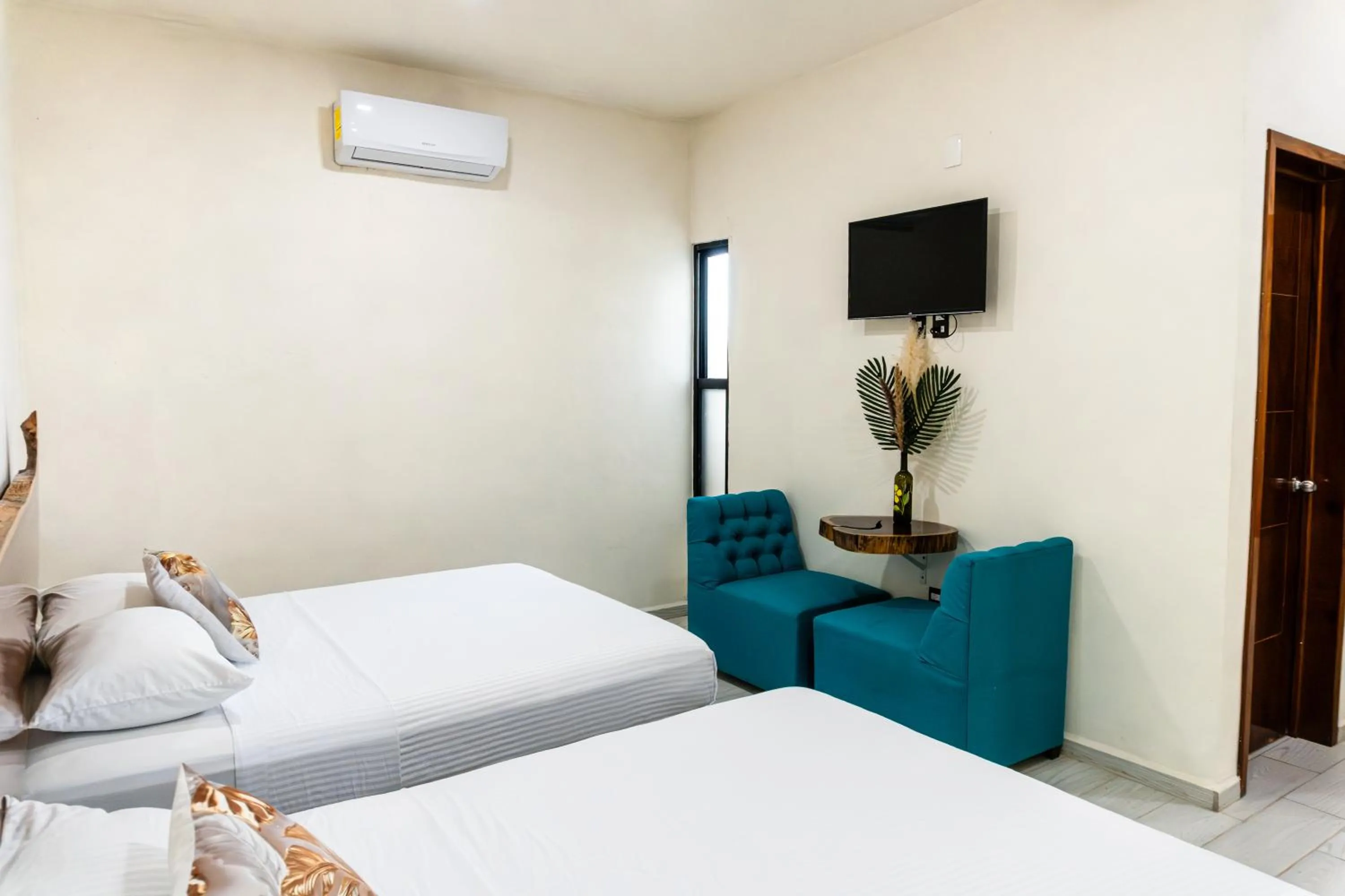 Bed in Hotel Brisas Bacalar