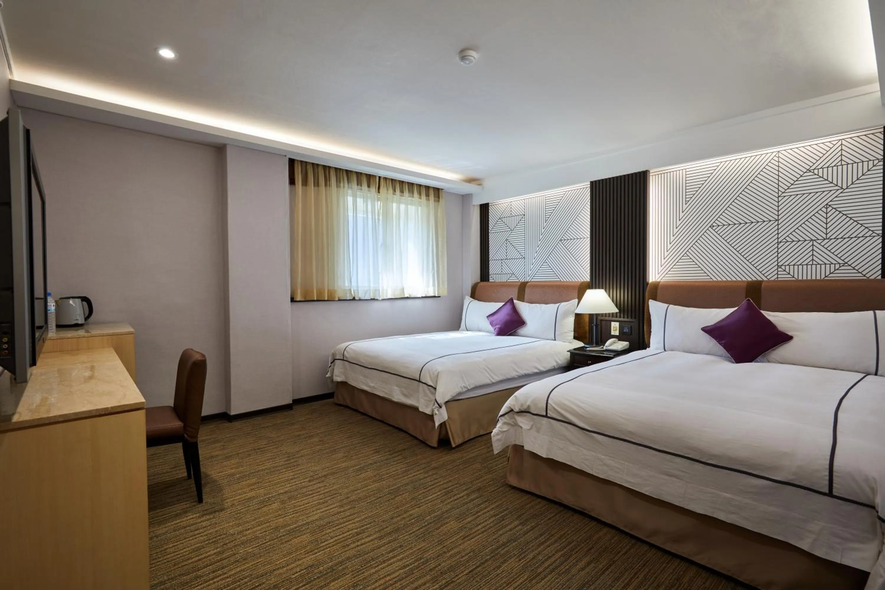 Bed in K Hotel Keelung