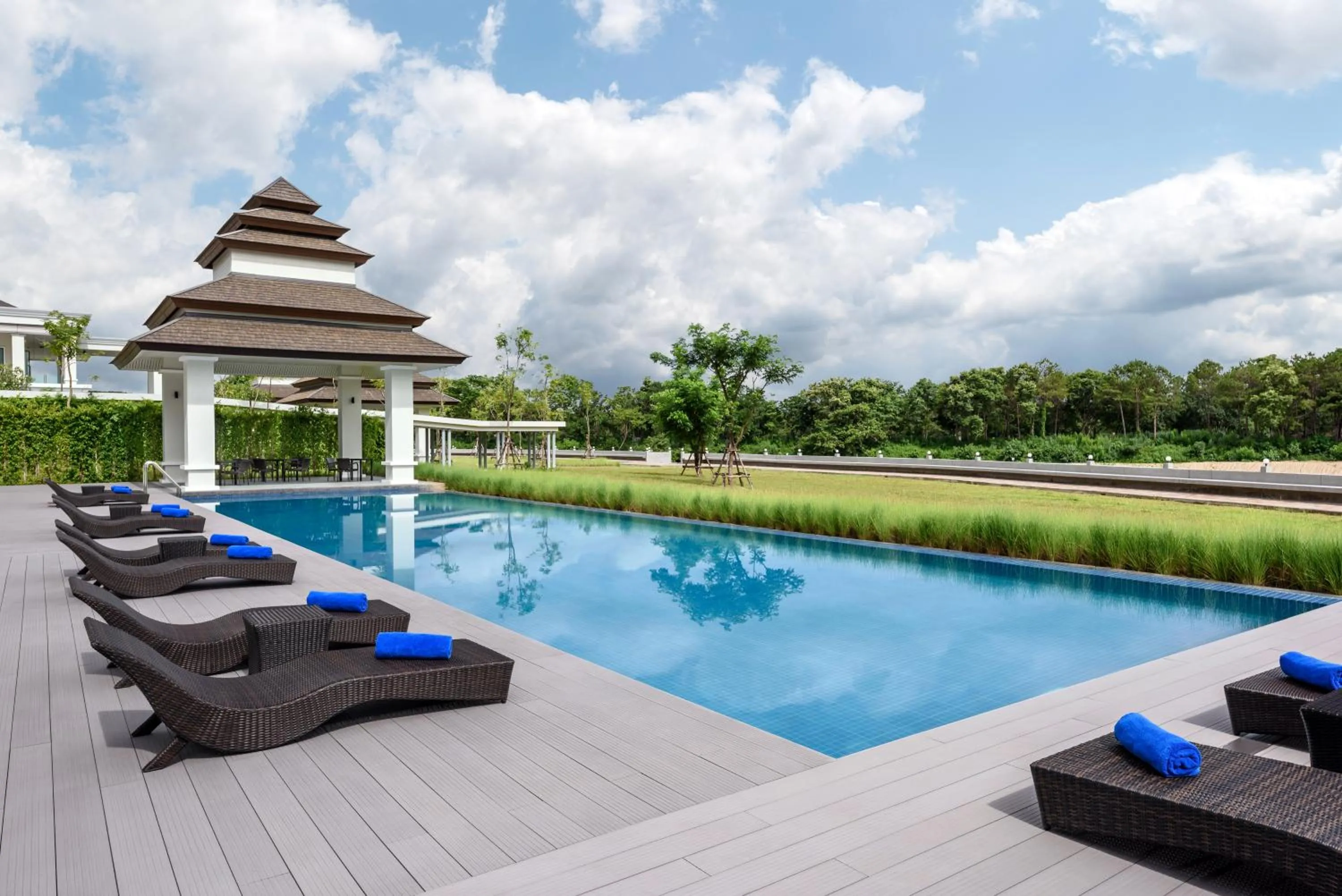 Swimming pool in Chainarai Riverside - SHA Plus Certified