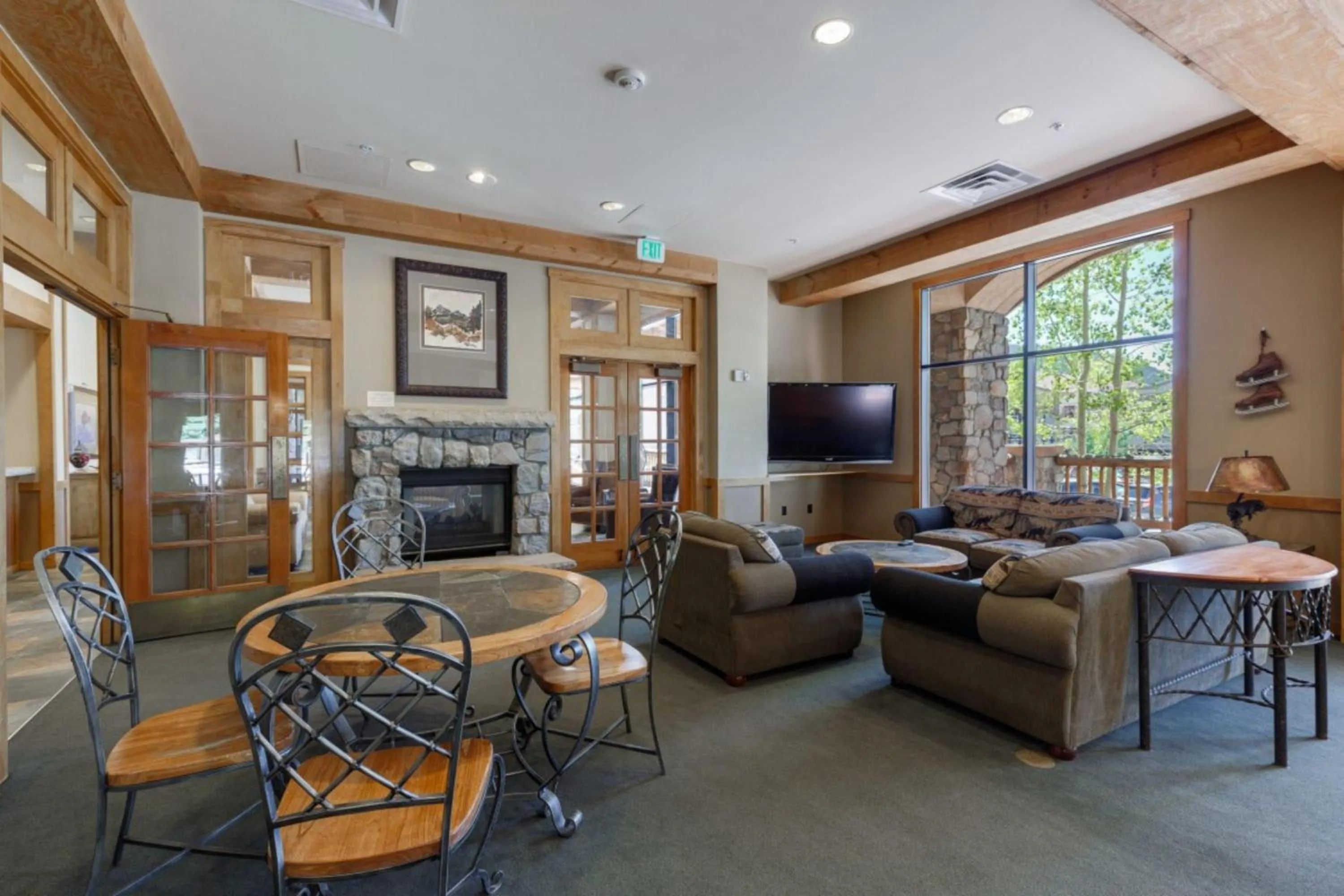 Lobby or reception in Buffalo Lodge by Summit County Mountain Retreats