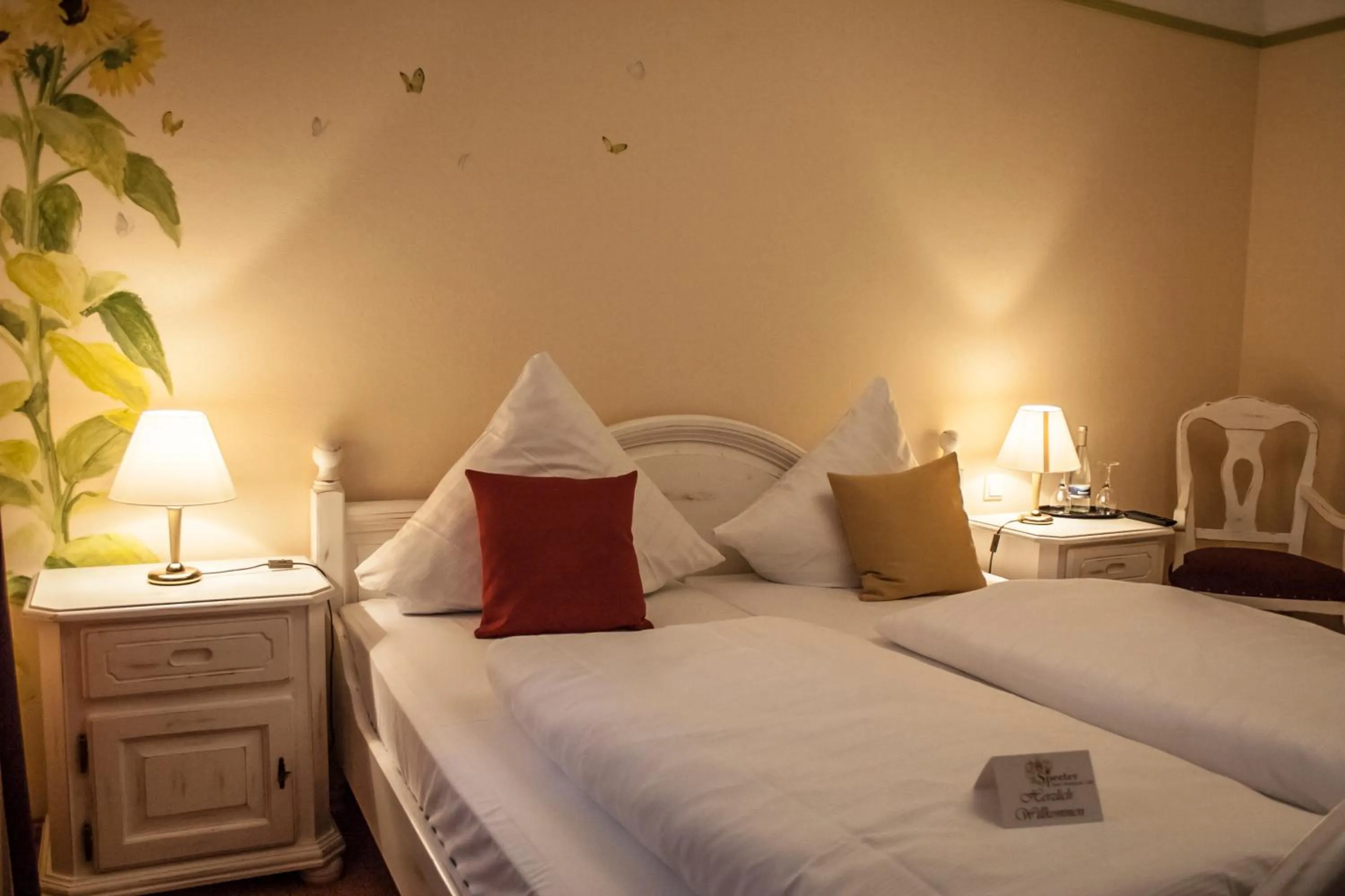 Bed in Hotel Speeter