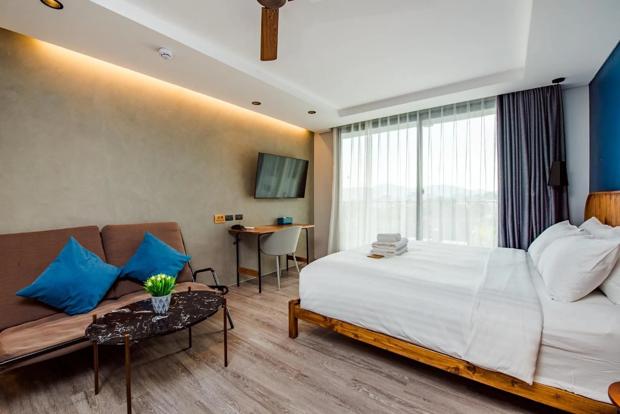 Photo of the whole room, Bed in Seamira House Huahin