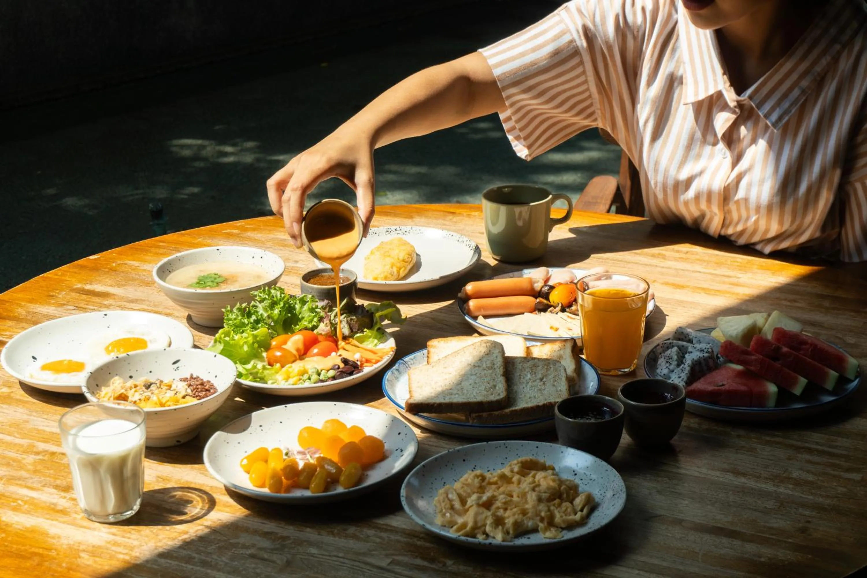 Buffet breakfast in Seamira House Huahin