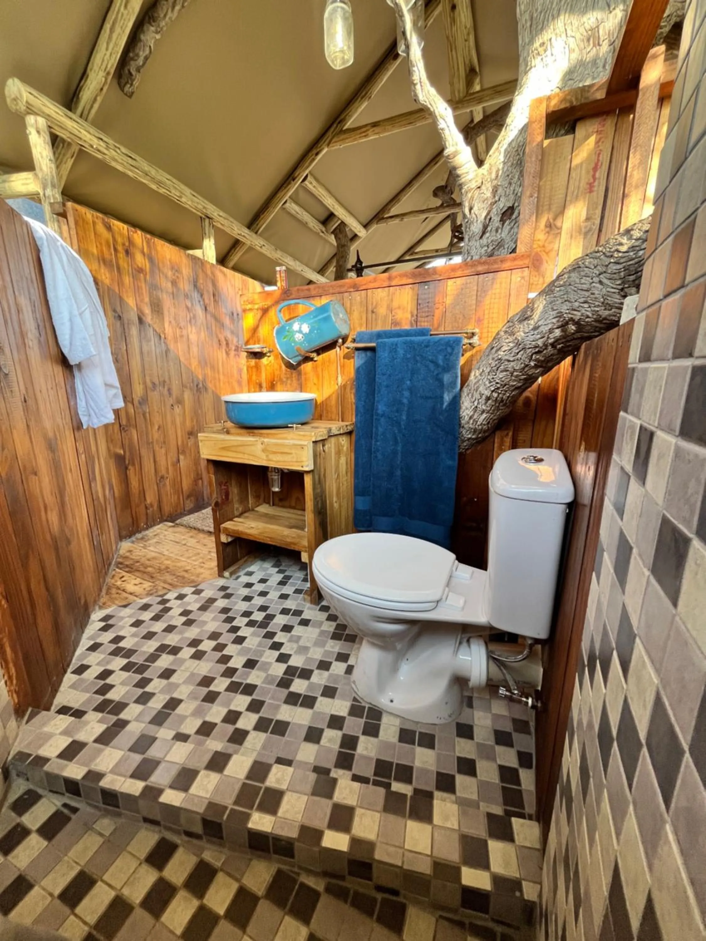 Bathroom in Ondudu Safari Lodge