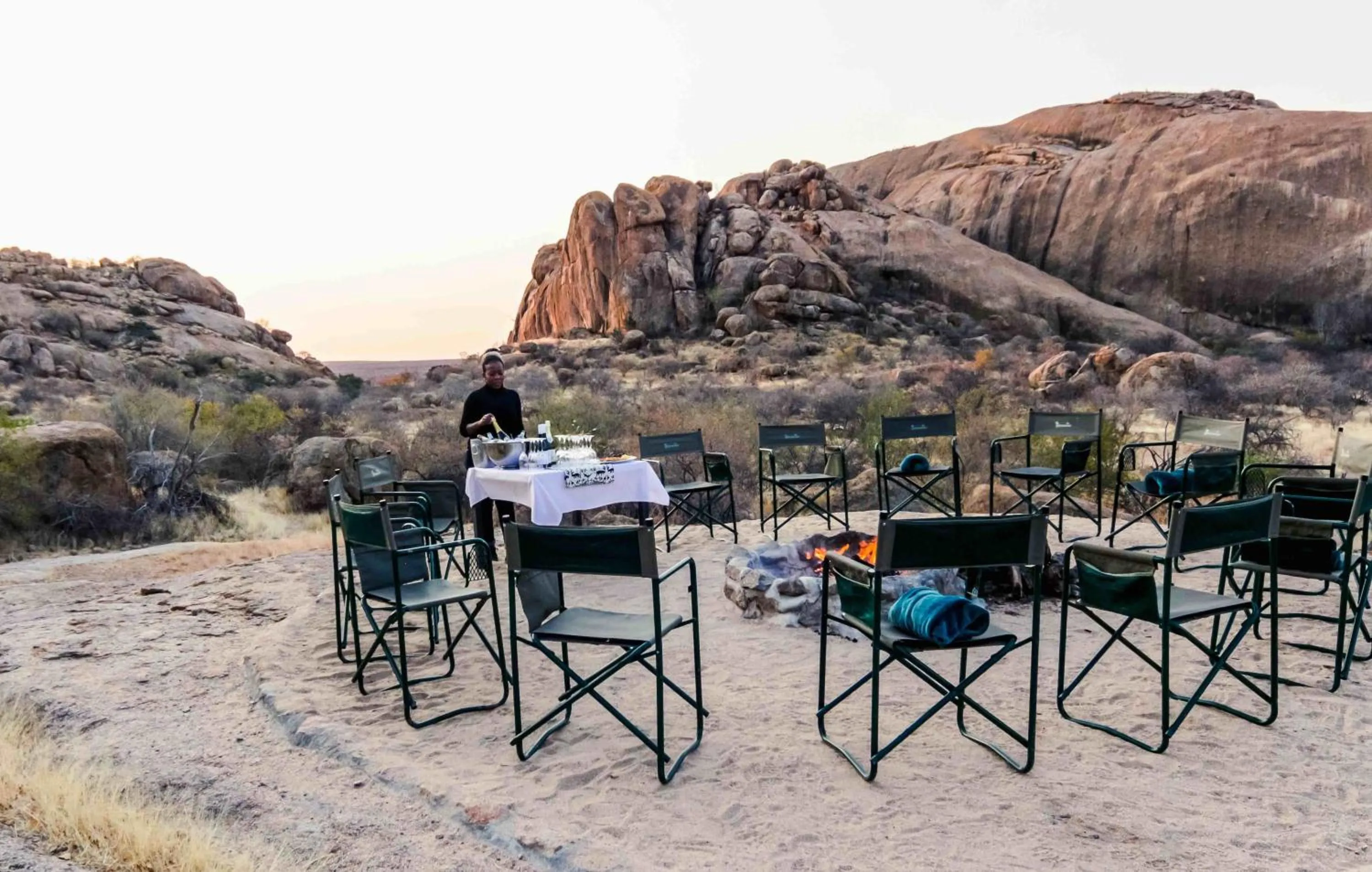 Staff in Ondudu Safari Lodge