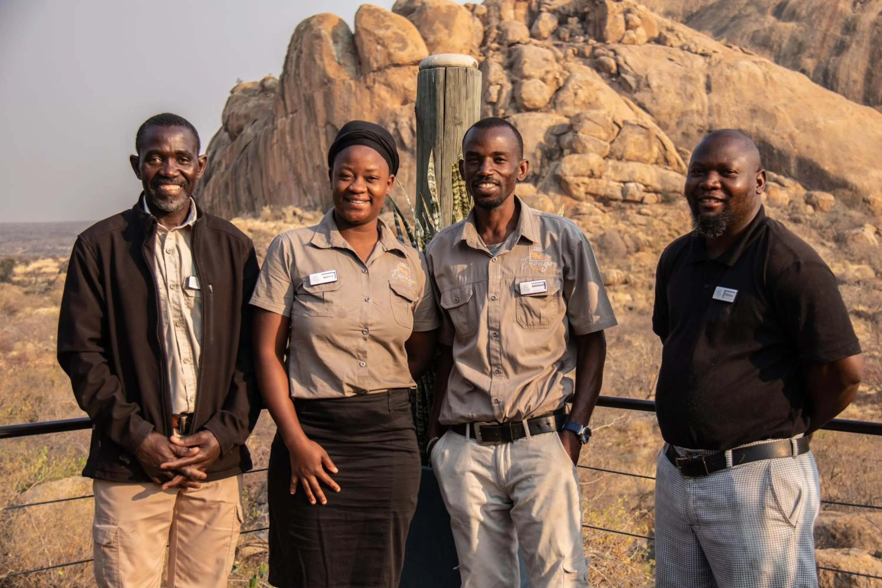 Staff in Ondudu Safari Lodge