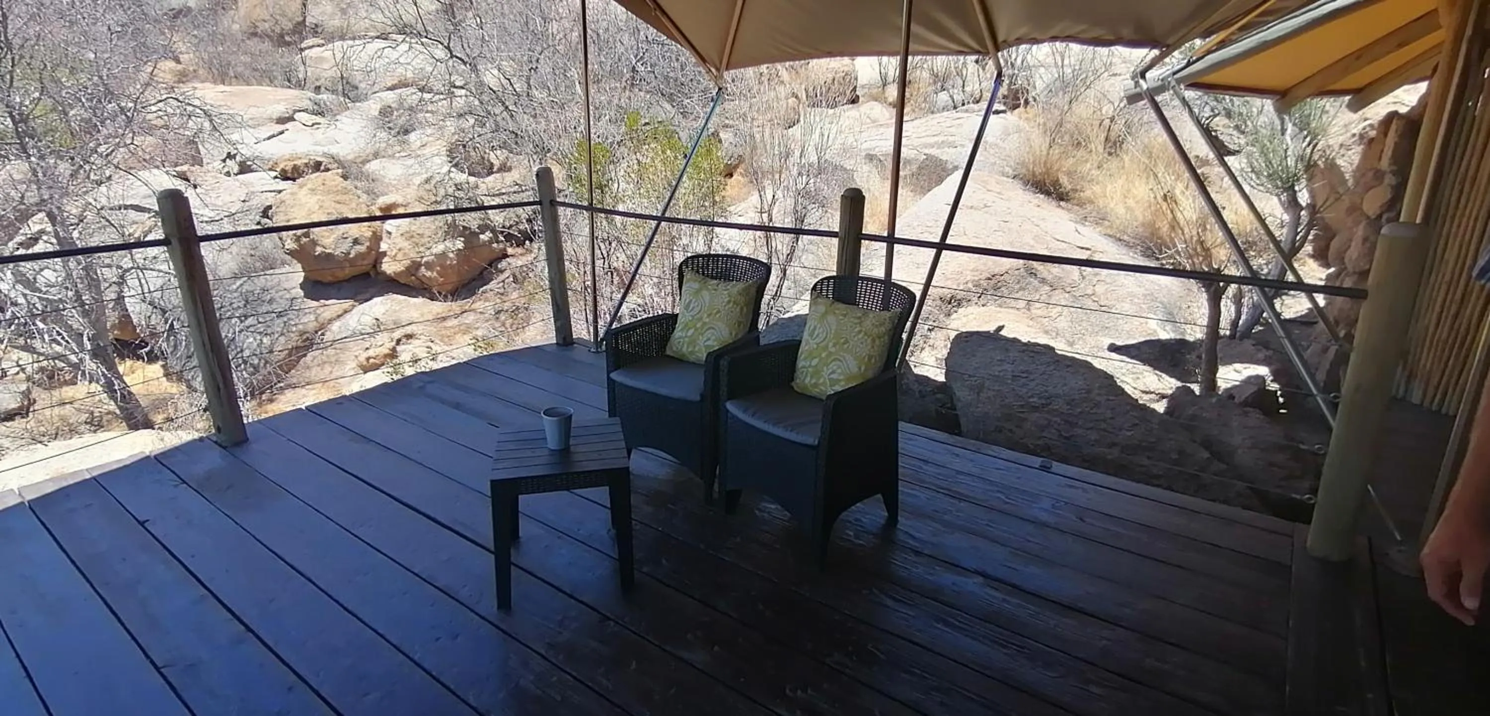 Patio in Ondudu Safari Lodge