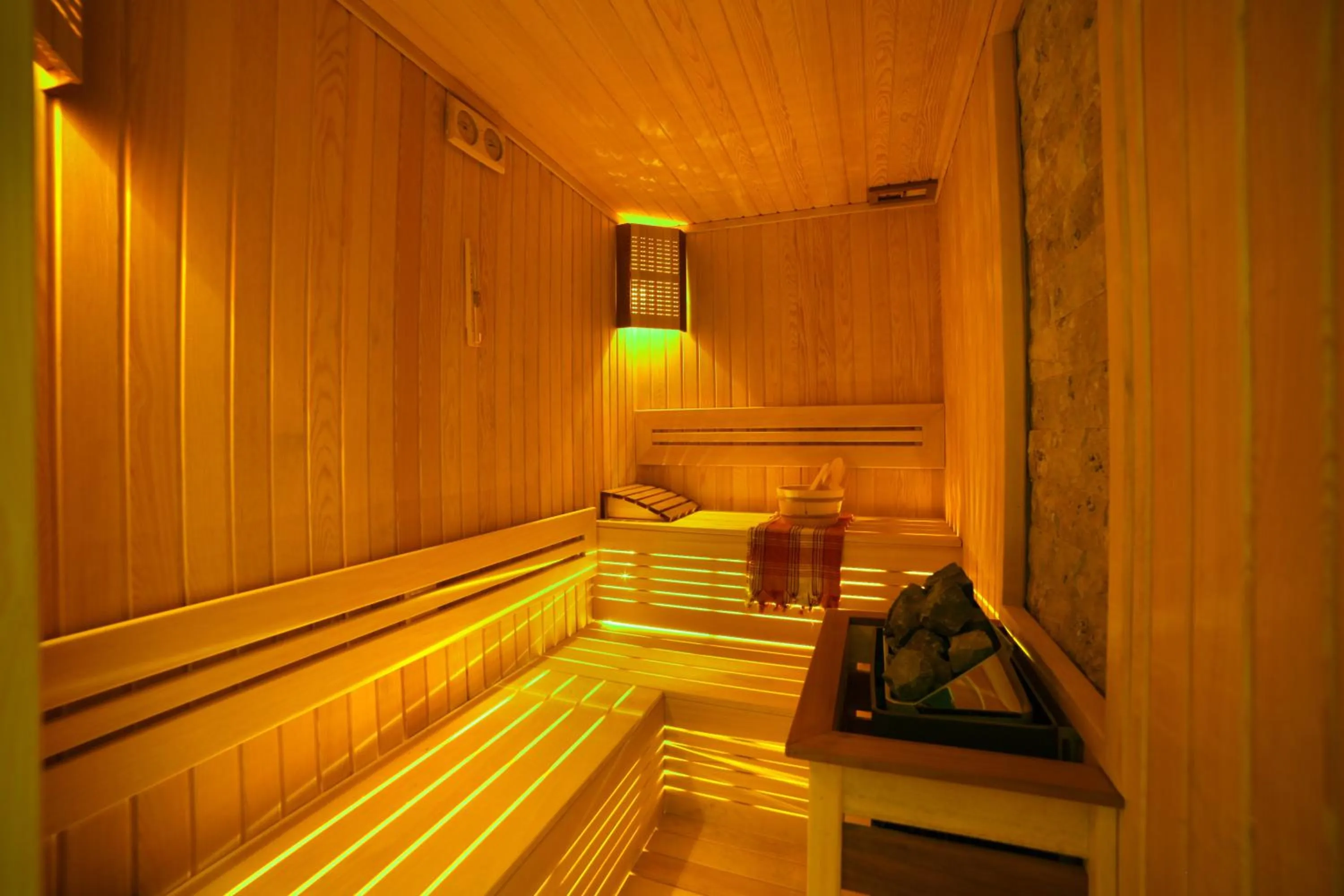 Sauna in Great Fortune Design Hotel & Spa