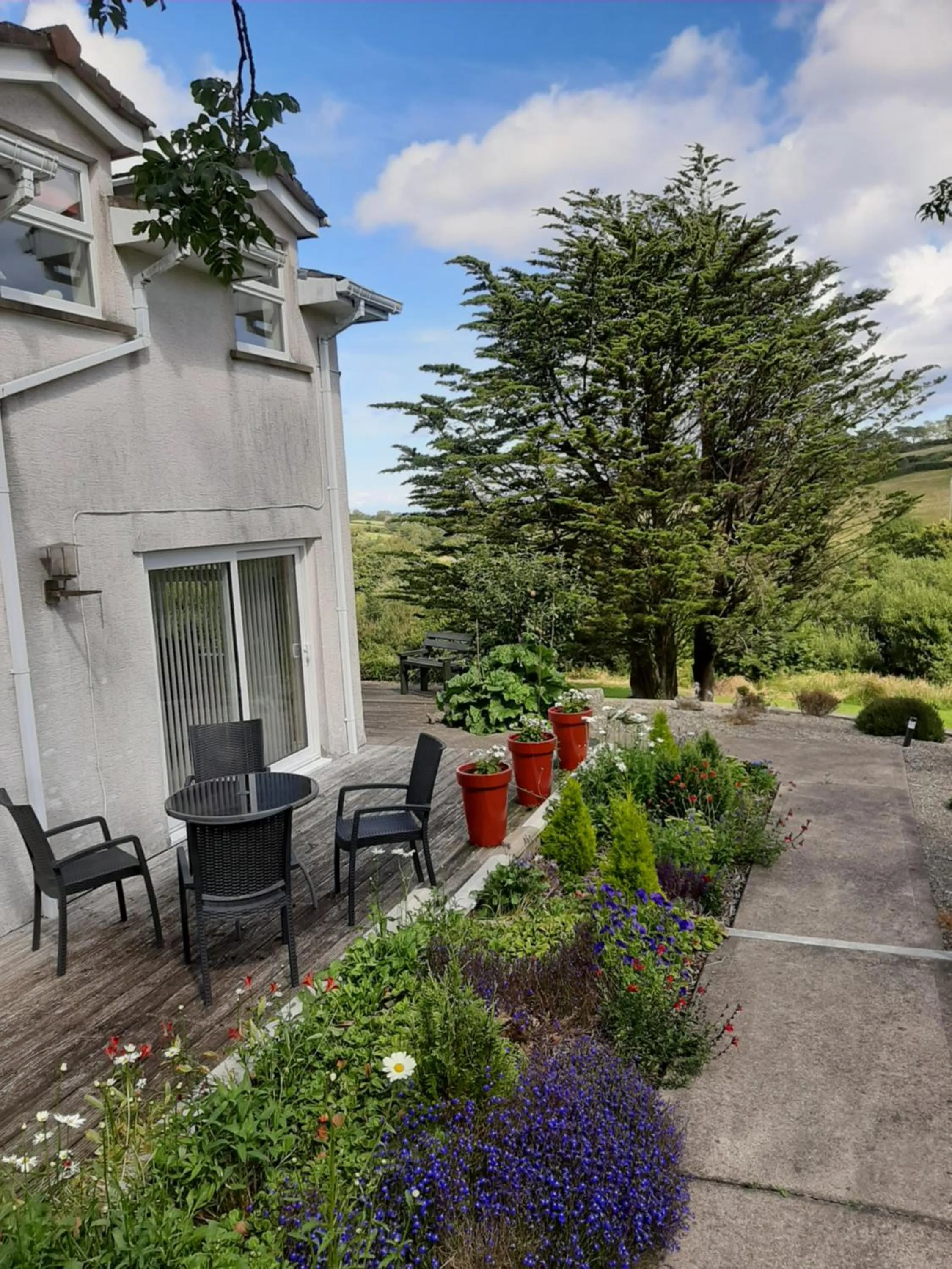 Patio in At Cedar Lodge Apartment