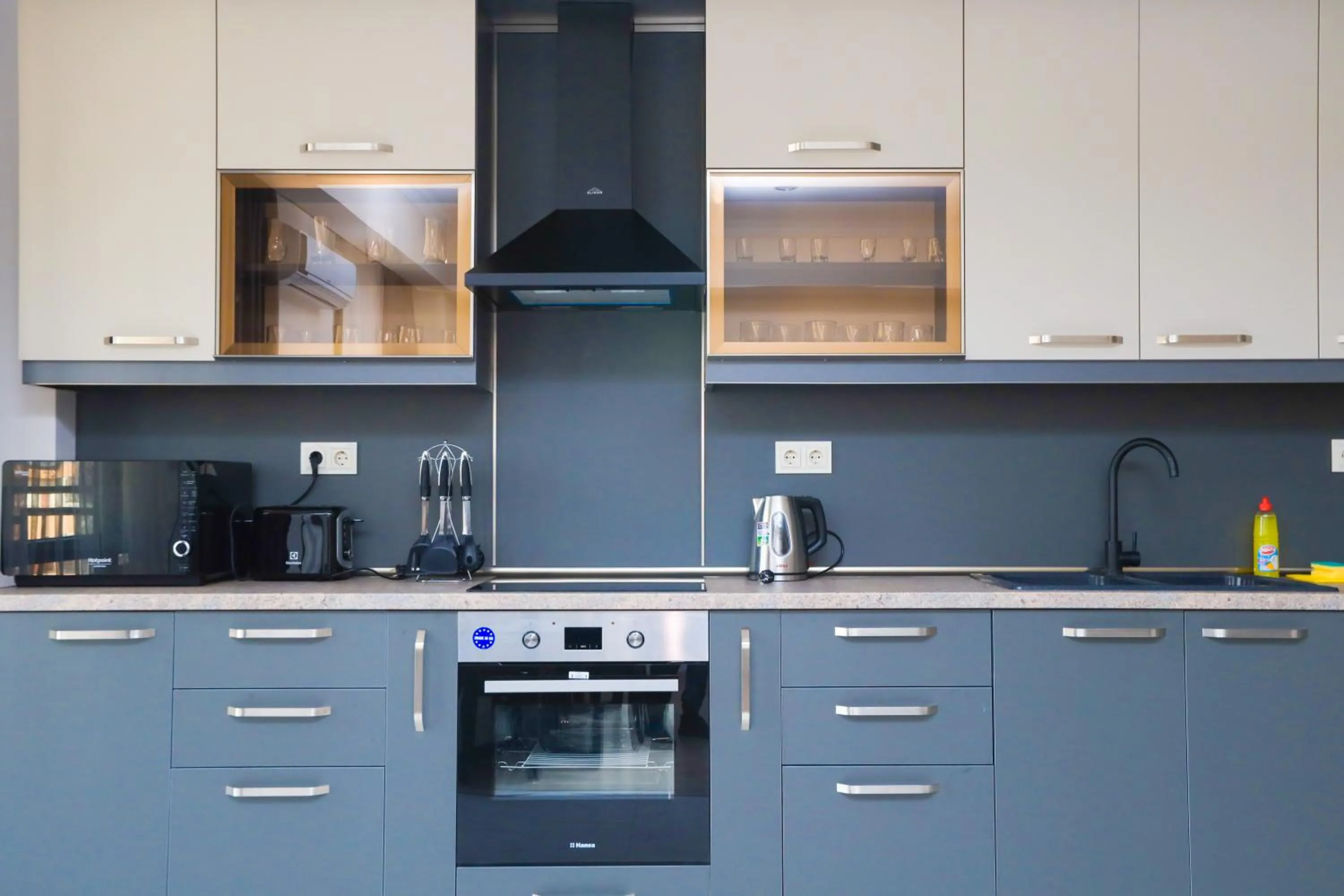 Kitchen or kitchenette in Apart-hotel on Koghbatsi 16