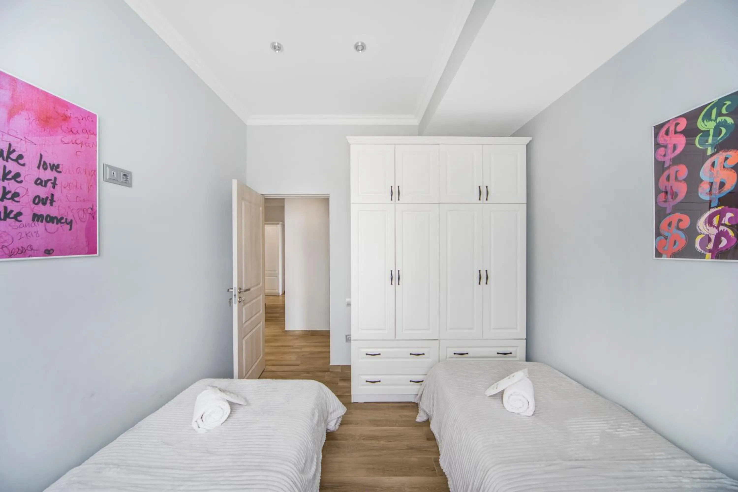 Bedroom, Bed in Apart-hotel on Koghbatsi 16