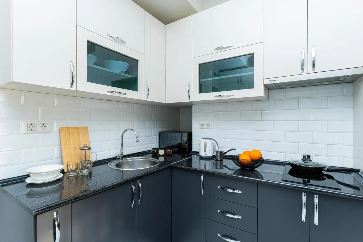 Kitchen or kitchenette in Apart-hotel on Koghbatsi 16