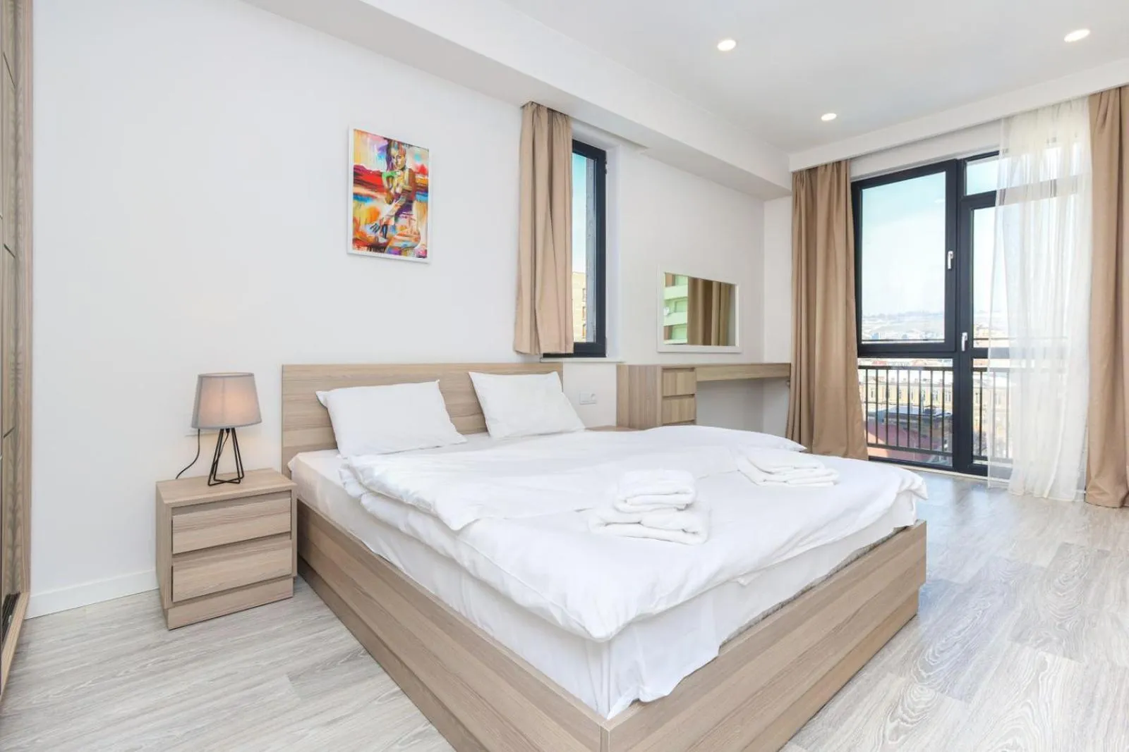 Bed in Apart-hotel on Koghbatsi 16