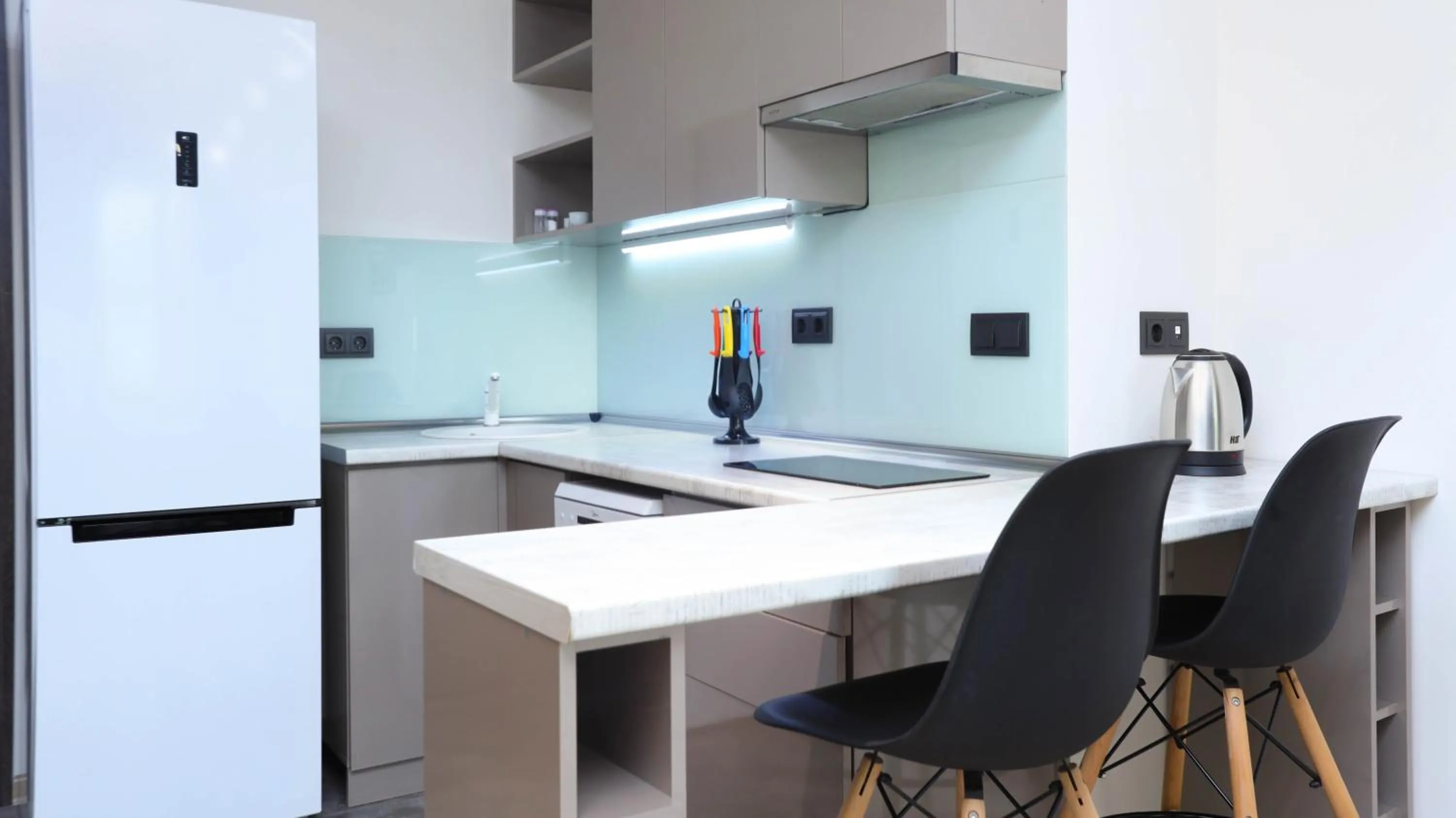 Kitchen or kitchenette in Apart-hotel on Koghbatsi 16