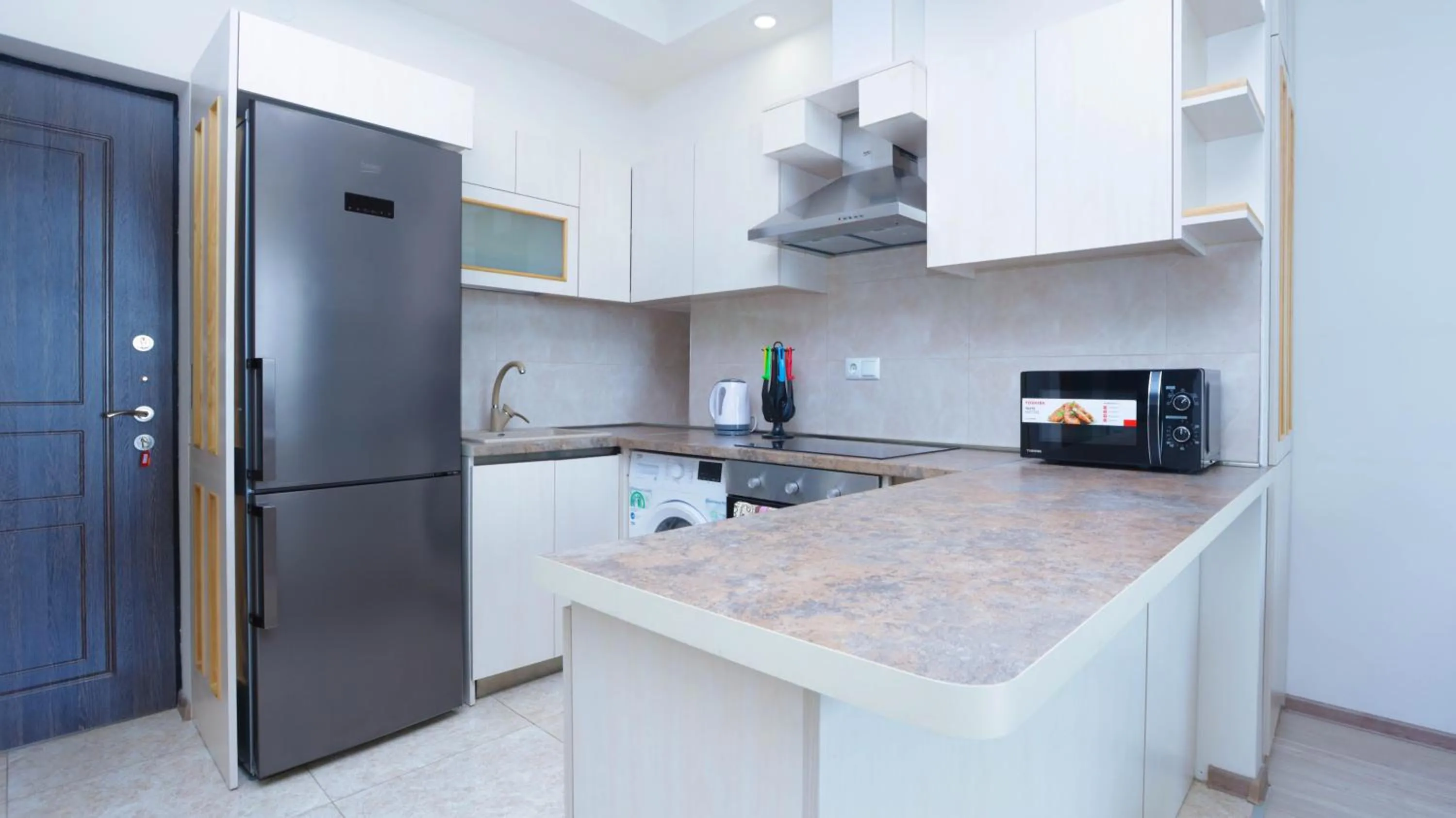 Kitchen or kitchenette in Apart-hotel on Koghbatsi 16