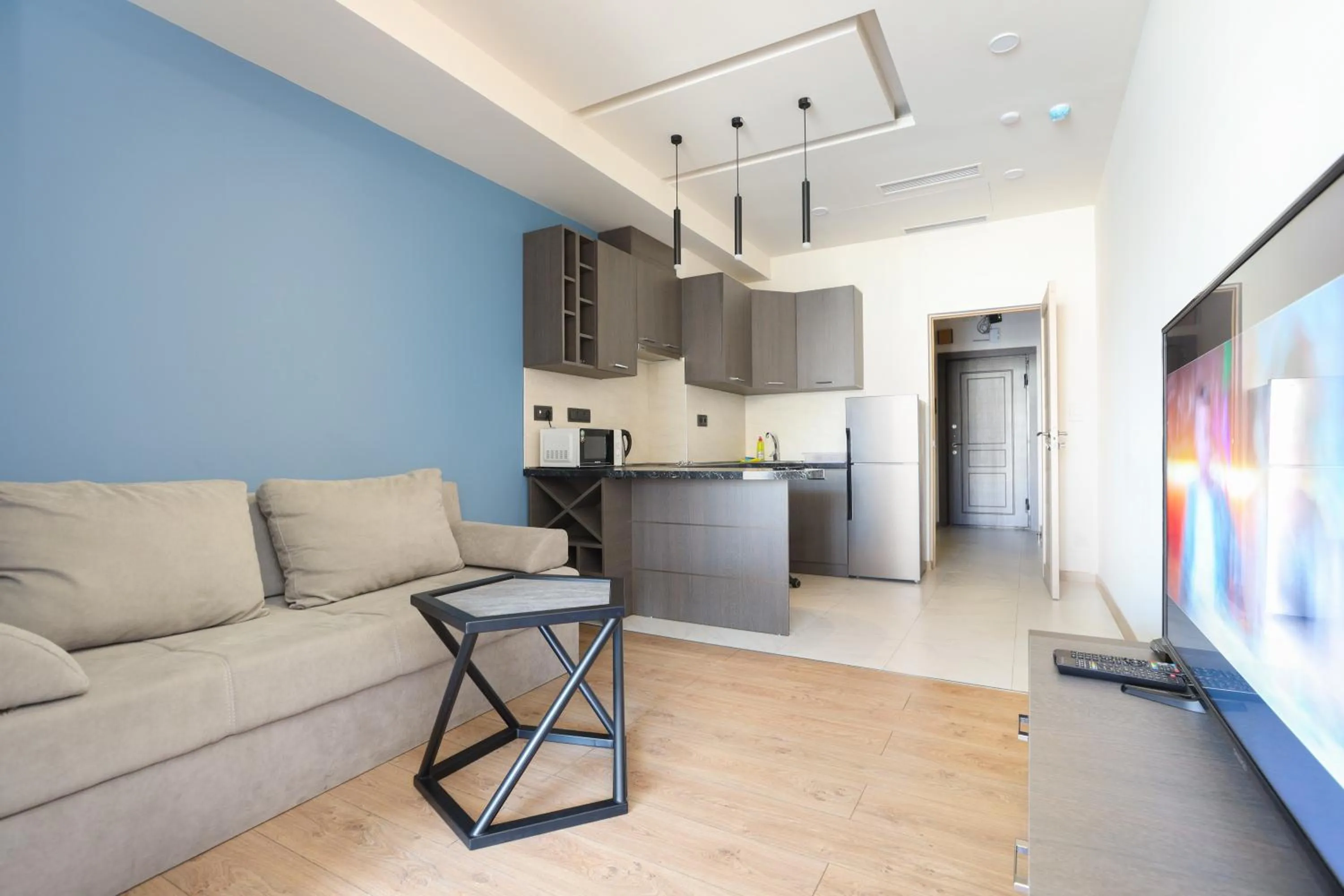 Kitchen or kitchenette in Apart-hotel on Koghbatsi 16