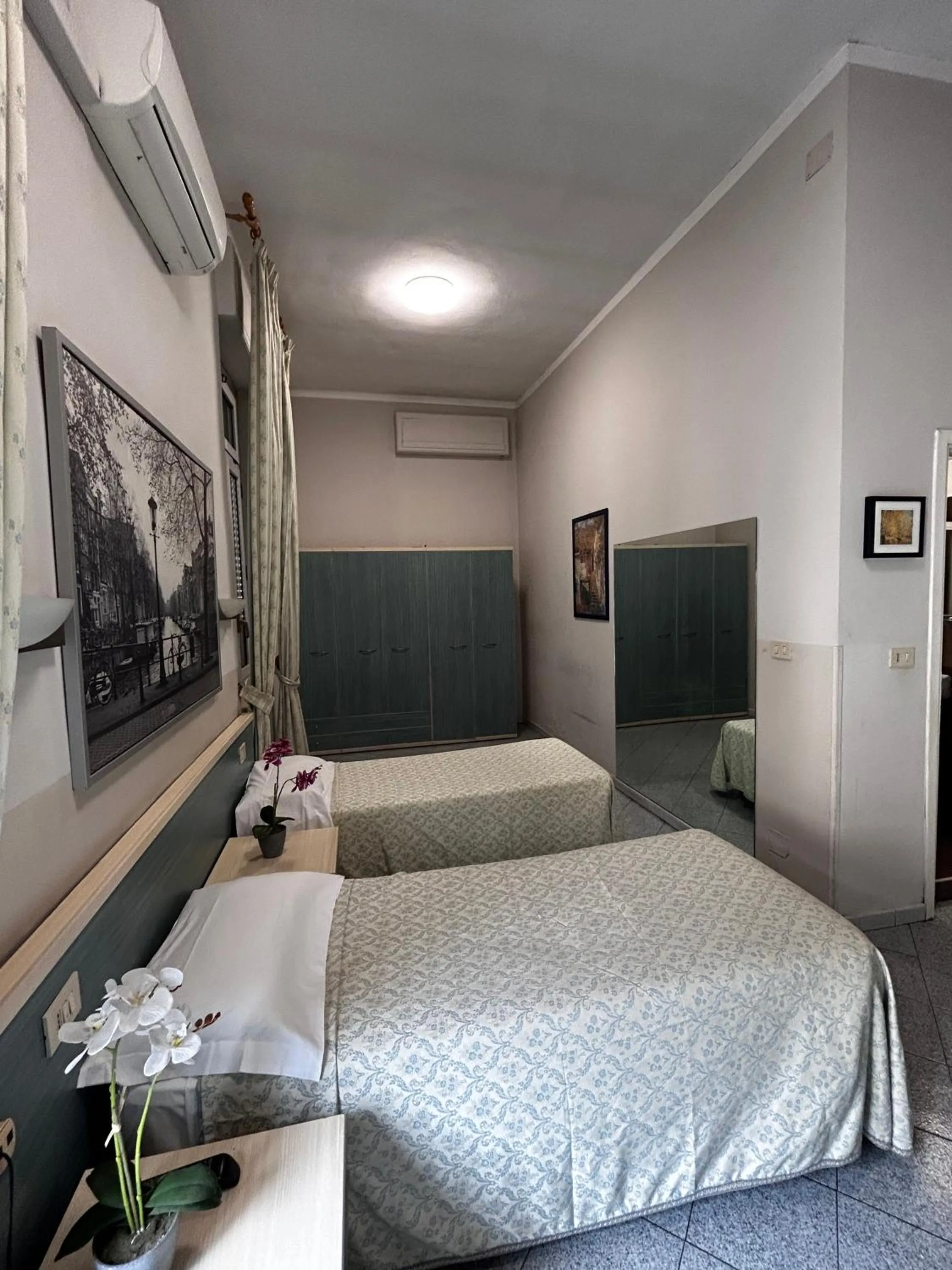 Bed in Hotel Ferrucci