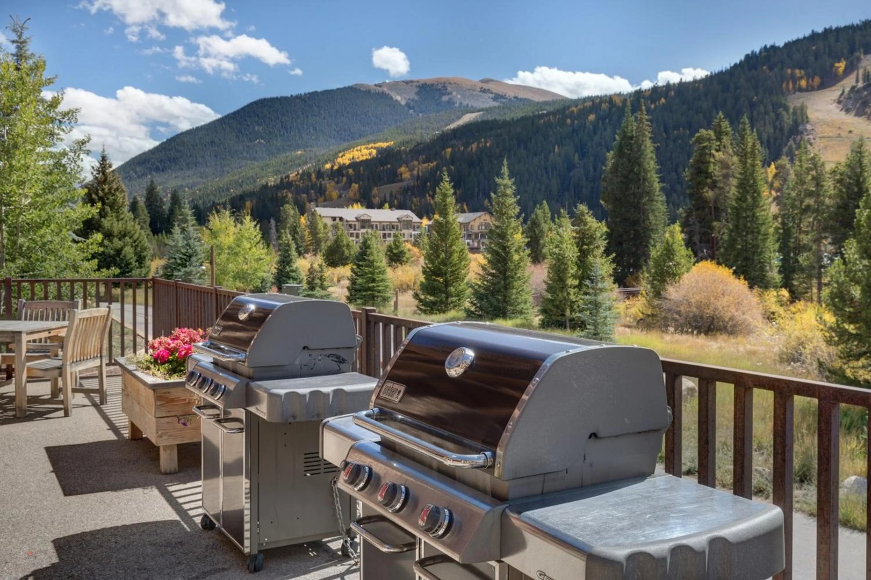 BBQ facilities in Hidden River Lodge by Summit County Mountain Retreats