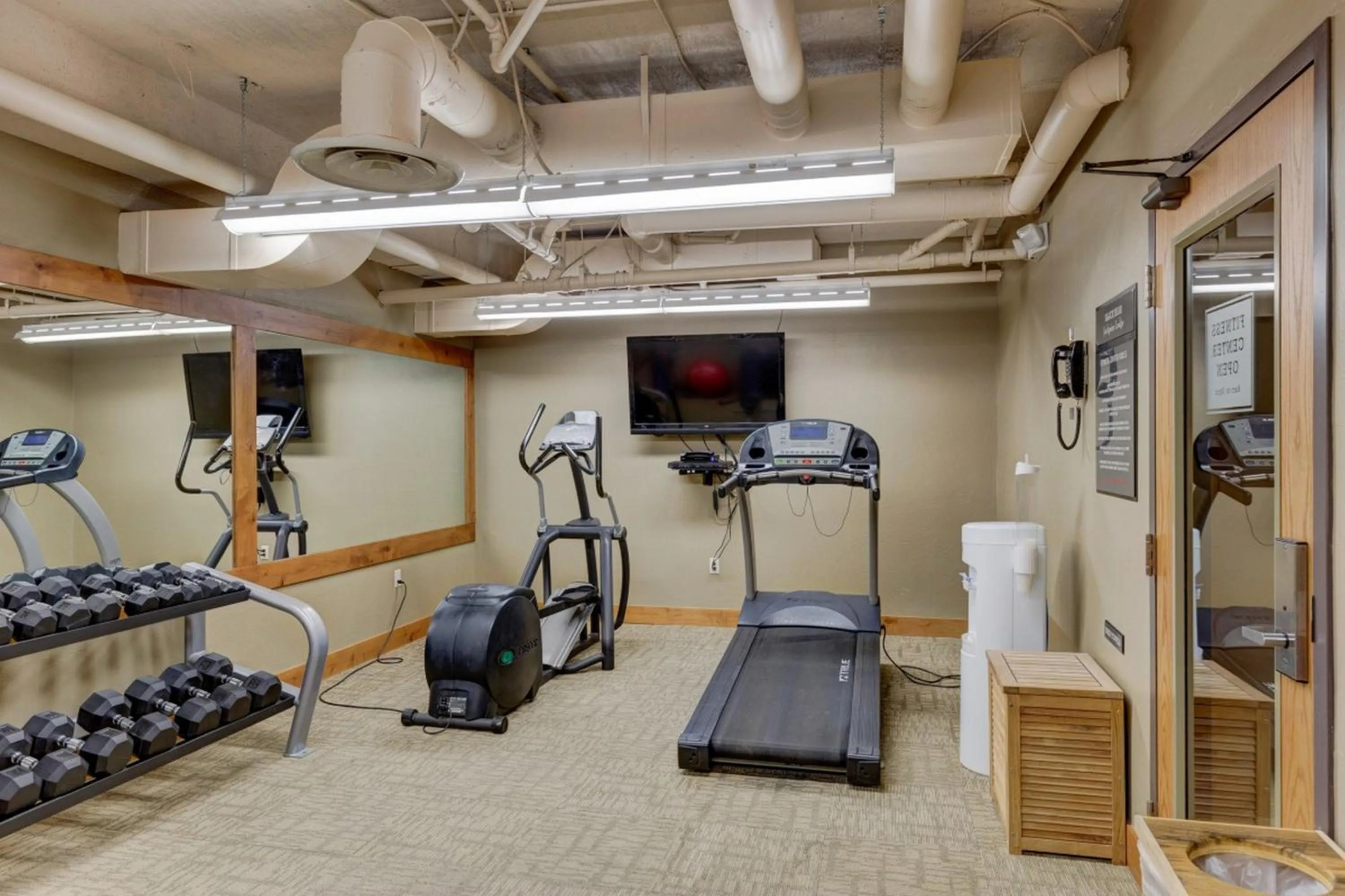 Fitness centre/facilities in Jackpine Lodge by Summit County Mountain Retreats