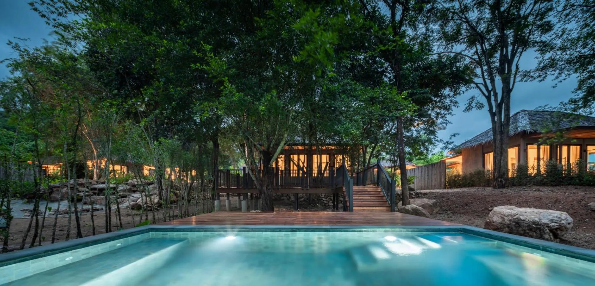 Pool view in Phapok Eco Resort