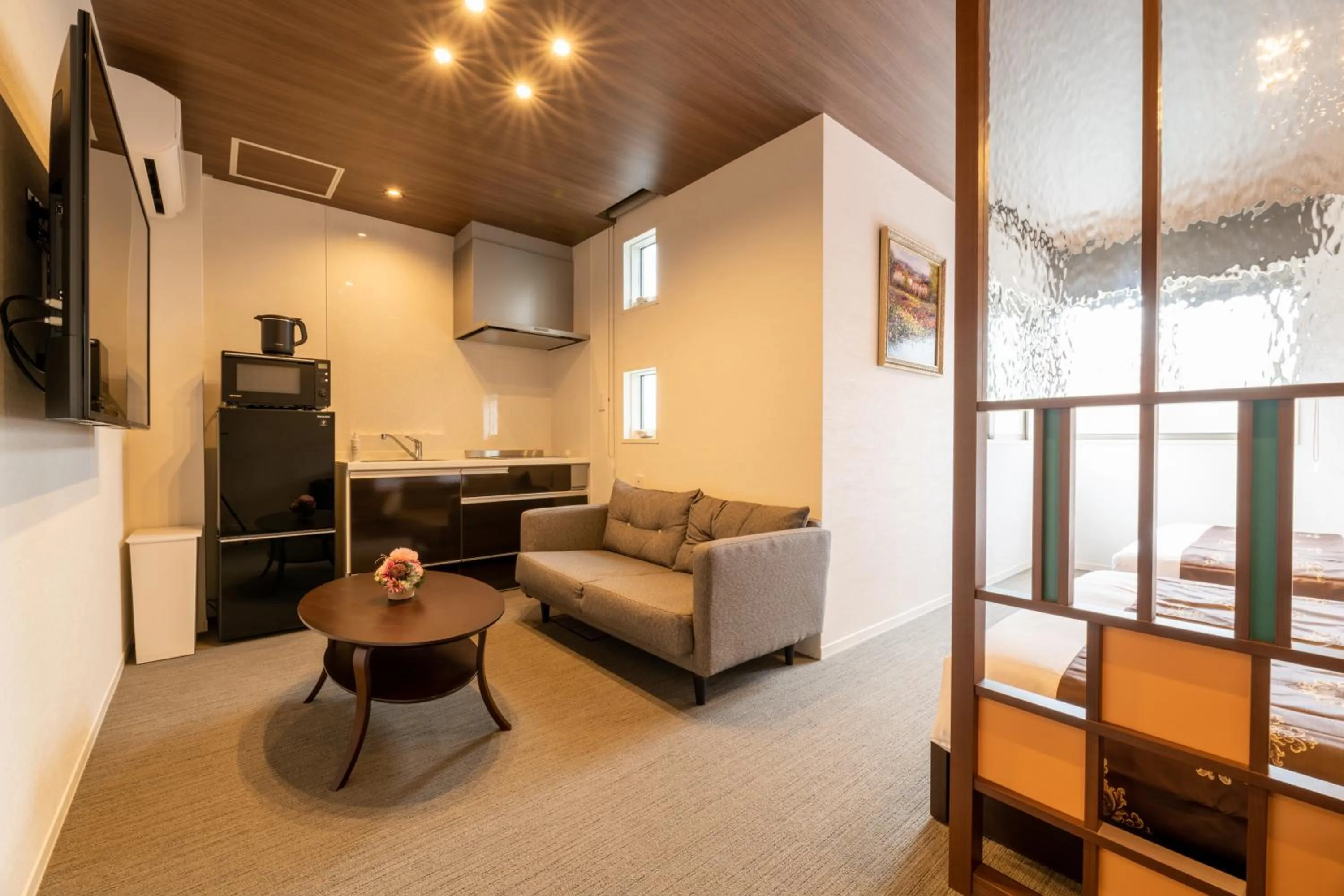 Living room in GRAND BASE Nagasaki Chukagai