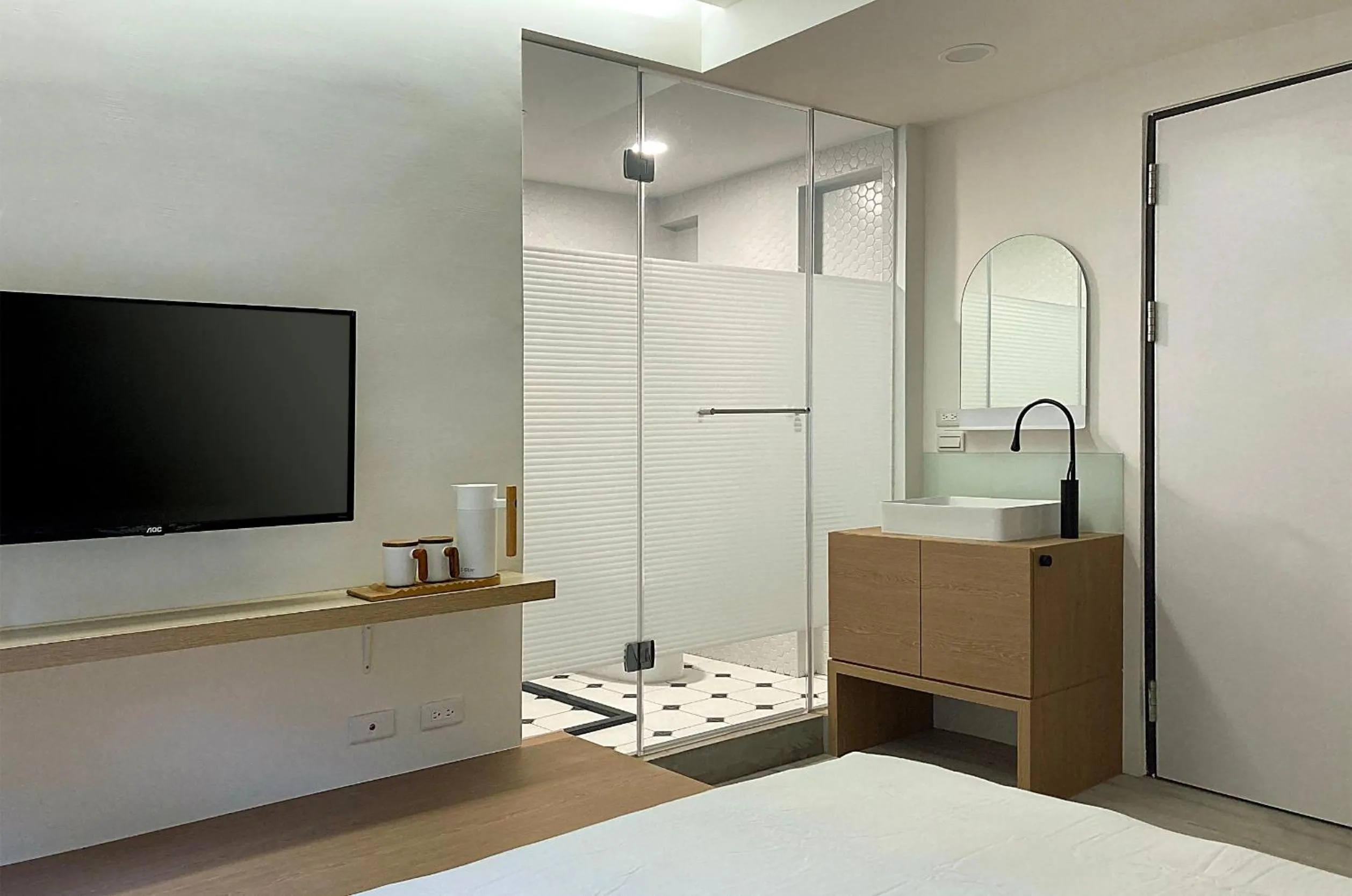 Bathroom, Bed in Little Inn by LAGOM