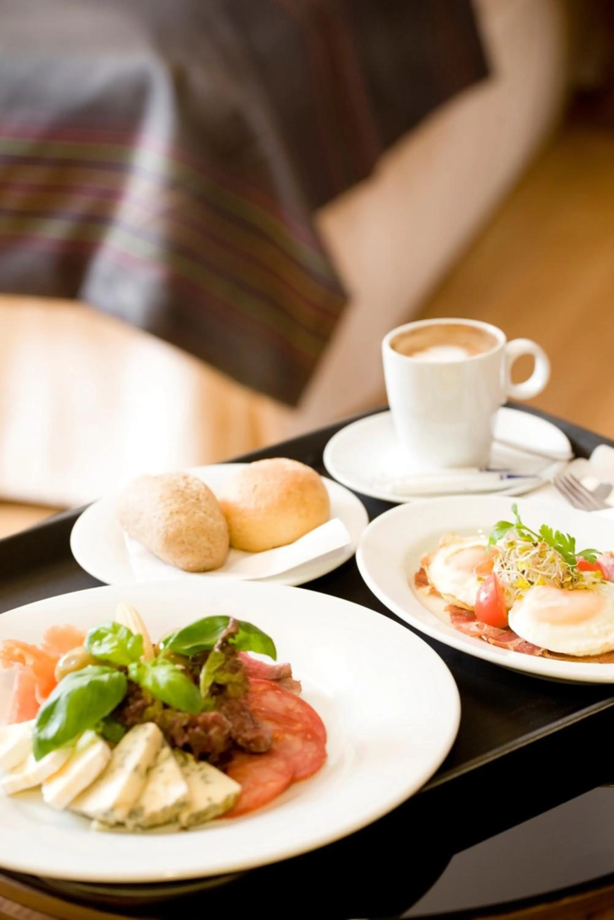 Continental breakfast in Hotel Zamek Lubliniec