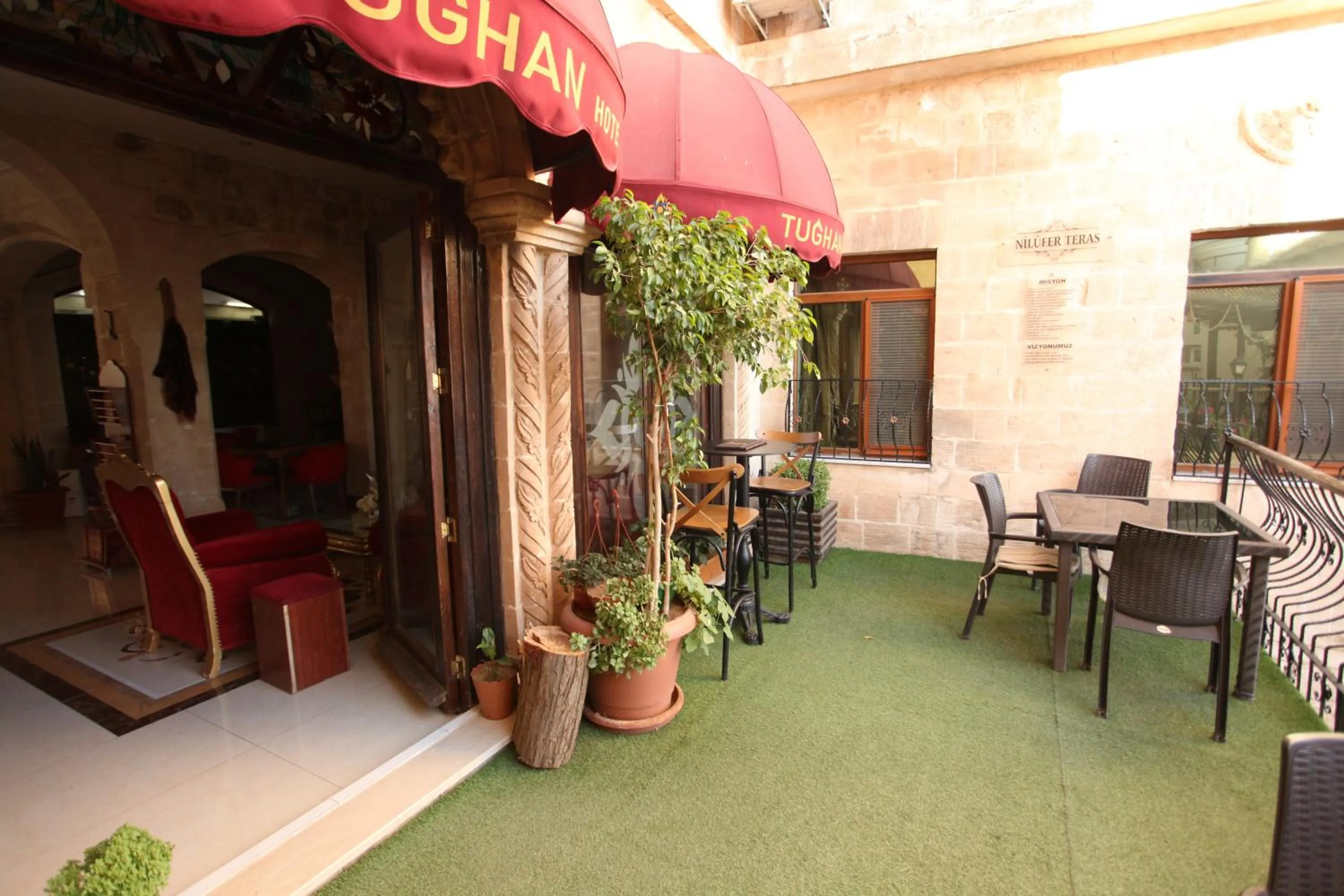 Patio in Tuğhan Hotel