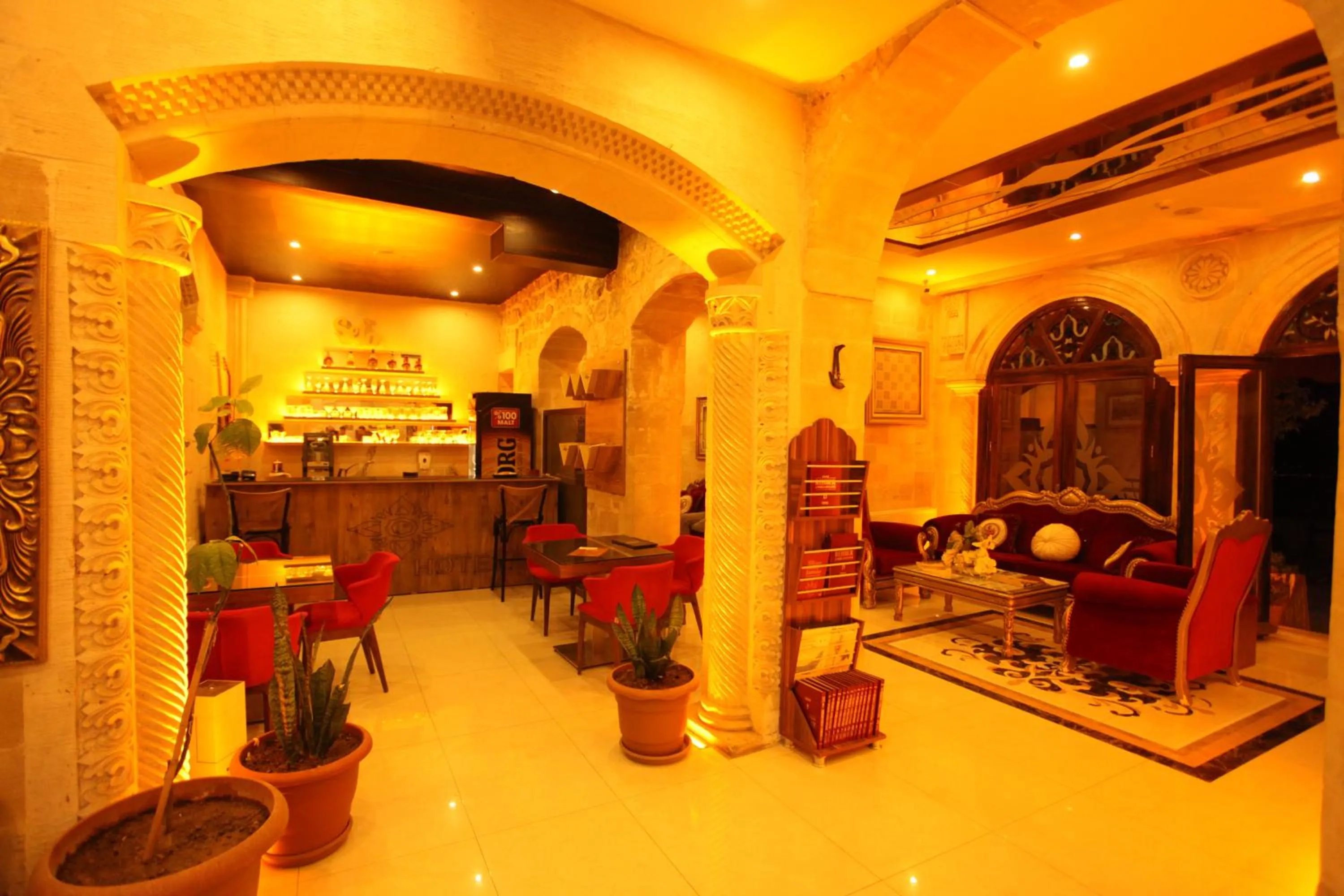 Seating area in Tuğhan Hotel