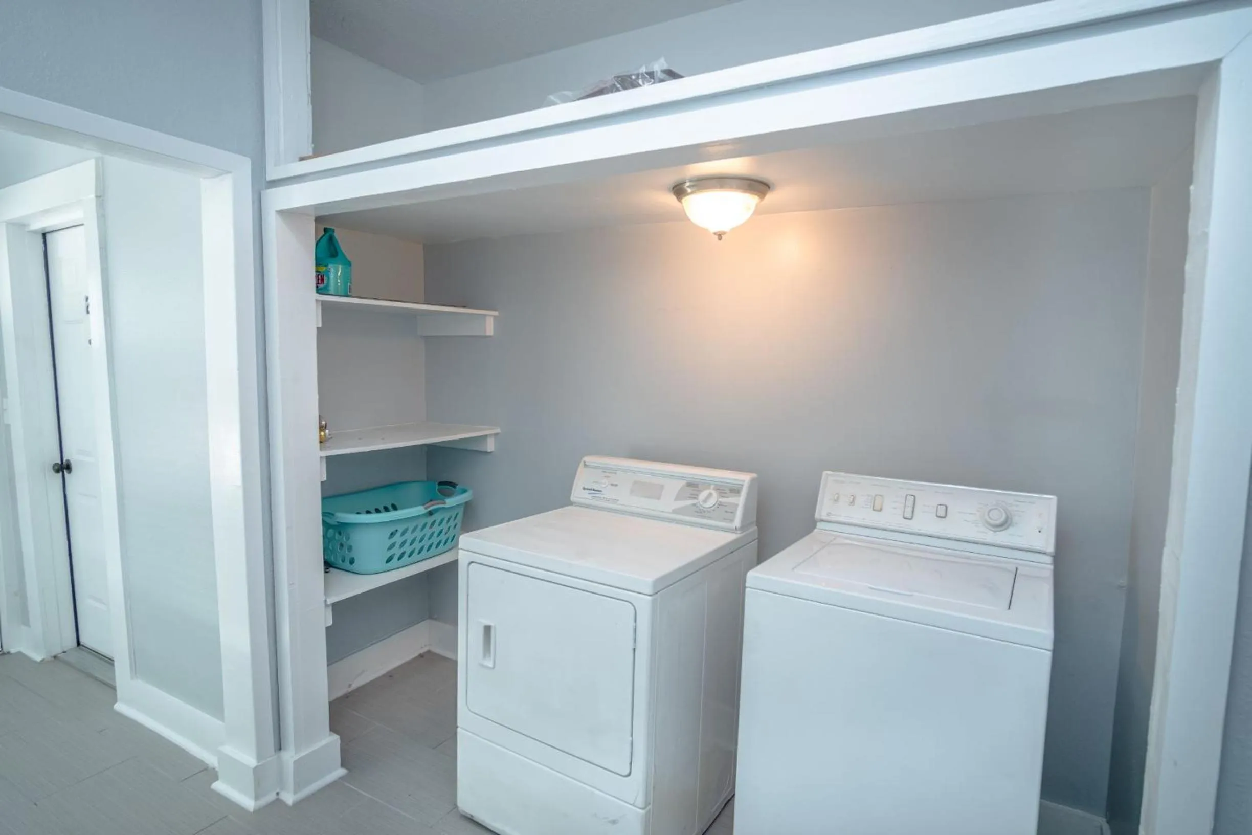 laundry in Remodeled Historic 2BR 1BA House Near Downtown