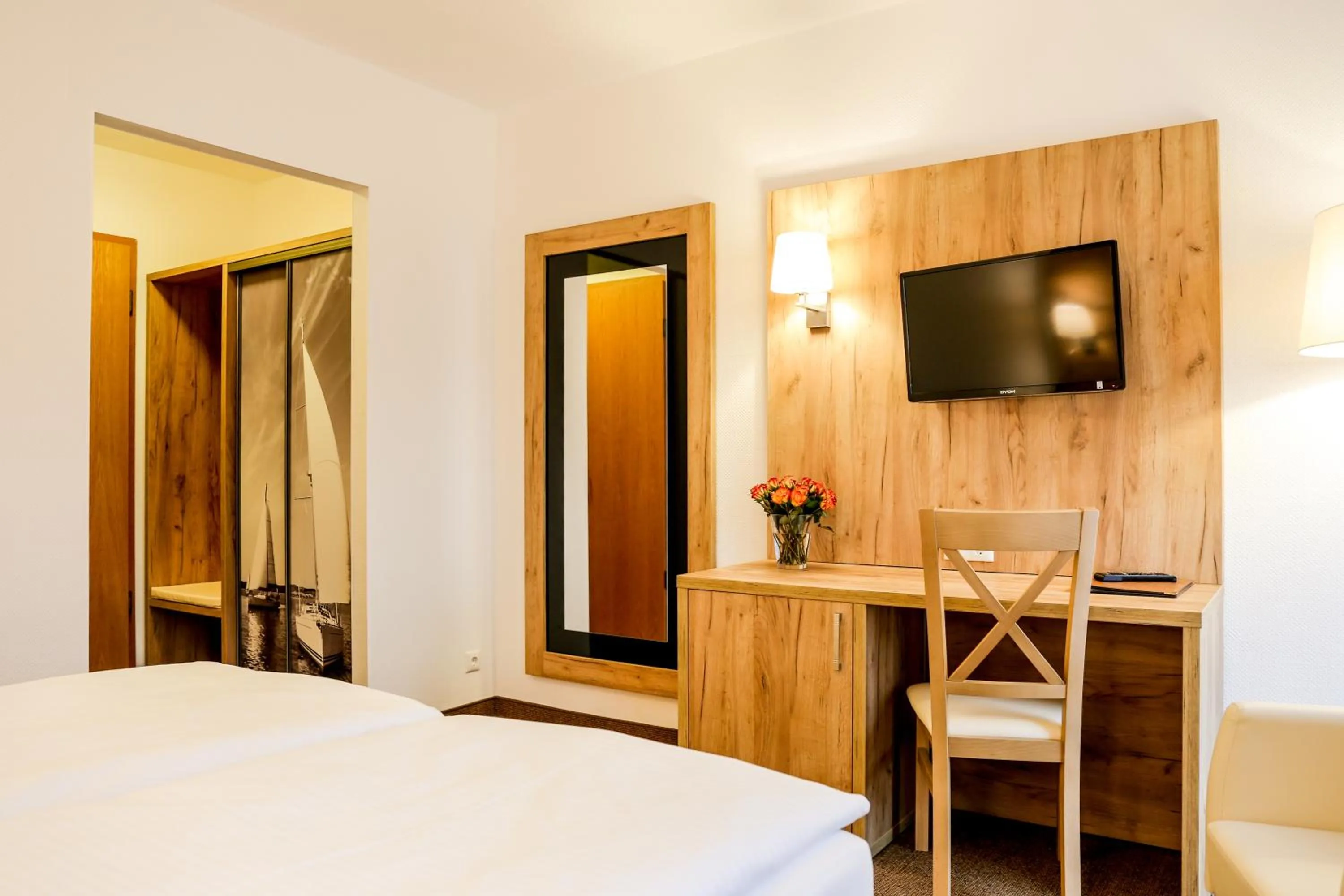 Decorative detail, Bed in Lindenhotel Stralsund