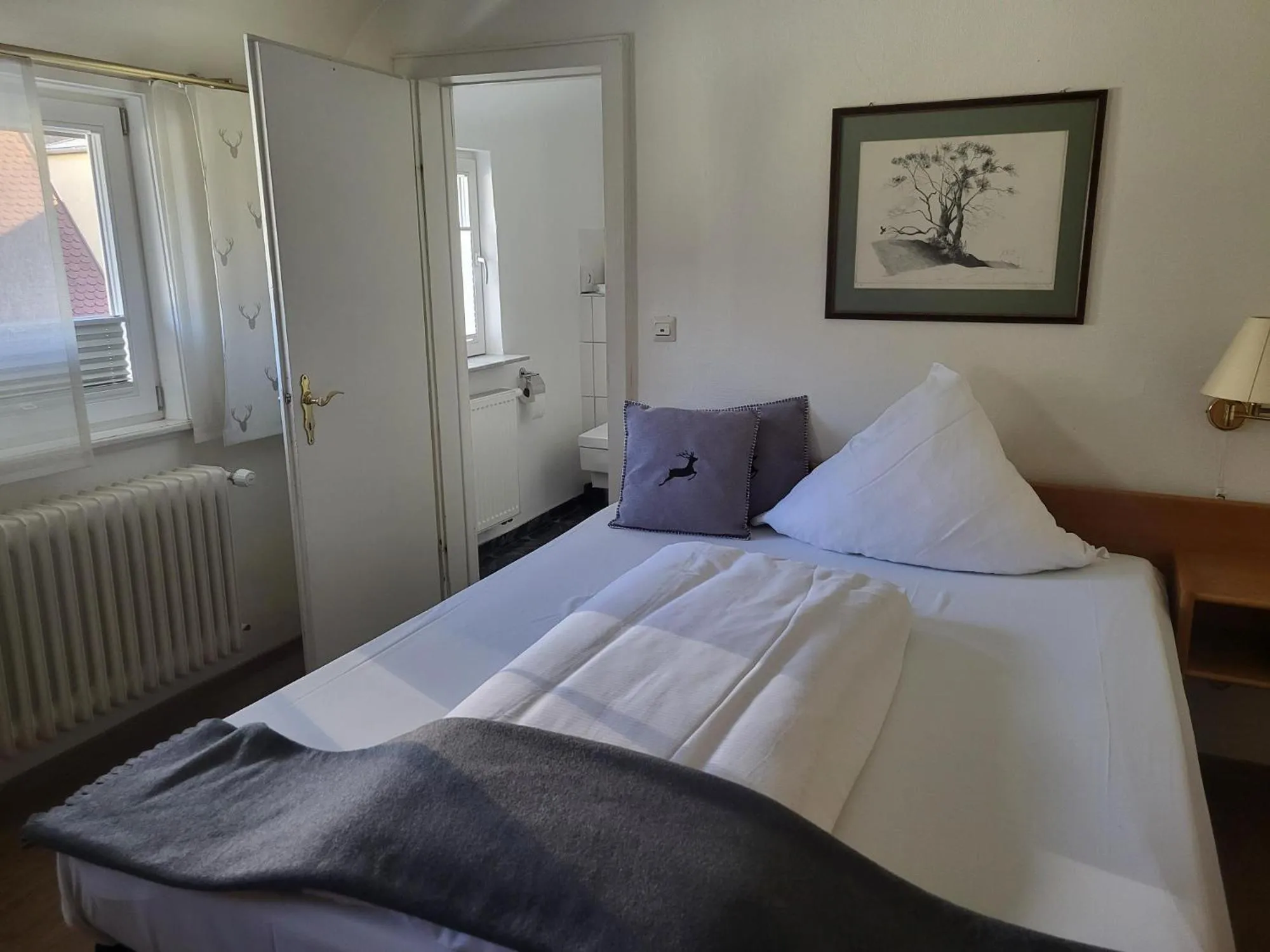 Photo of the whole room, Bed in Brauereigasthof Dachsenfranz