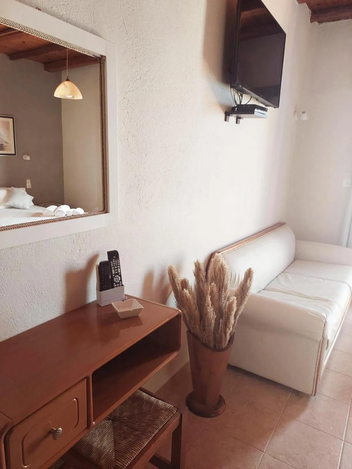 Seating area in Agia Roumeli Hotel adults only