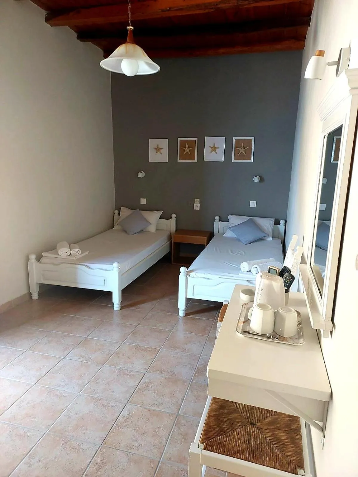 Photo of the whole room, Bed in Agia Roumeli Hotel adults only