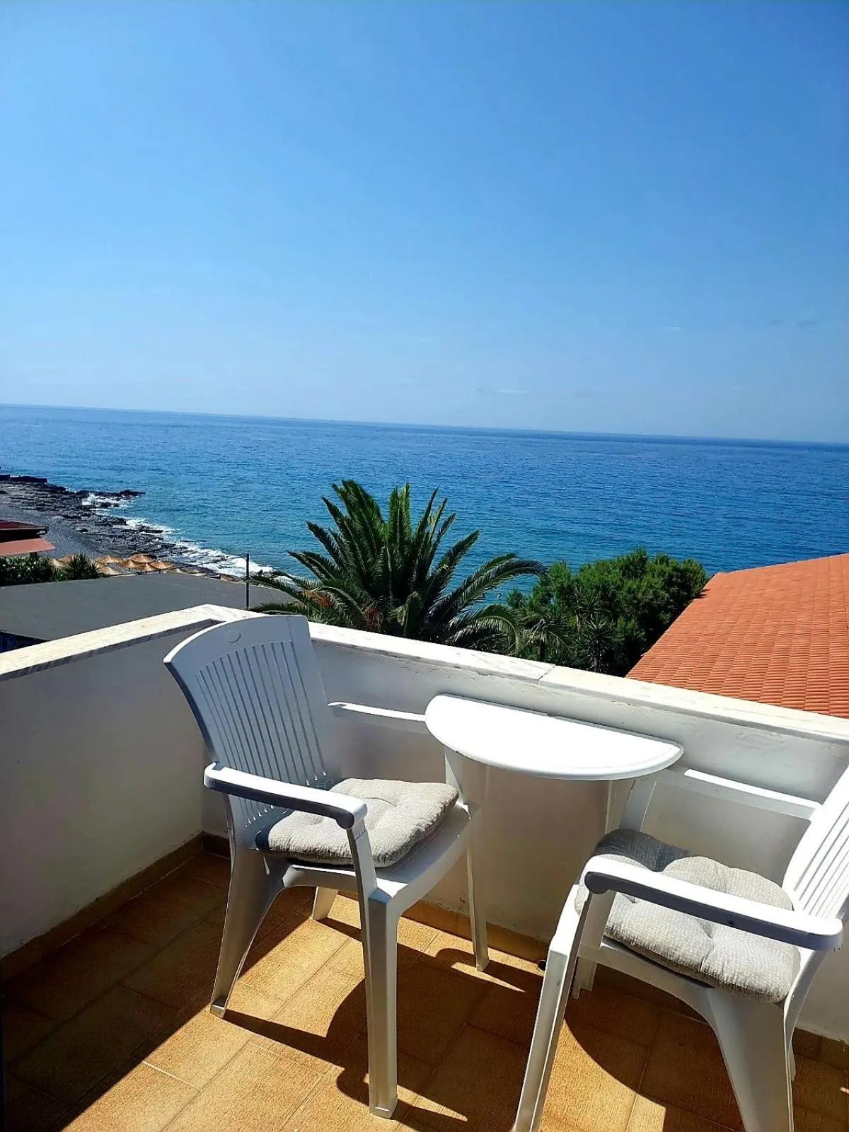 Balcony/Terrace in Agia Roumeli Hotel adults only